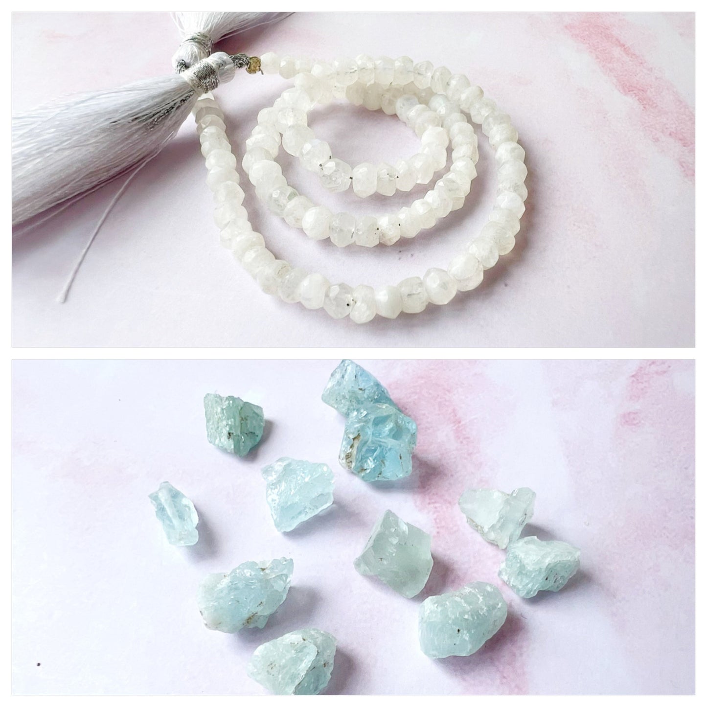 GOLD - Rainbow Moonstone Customisable bracelets