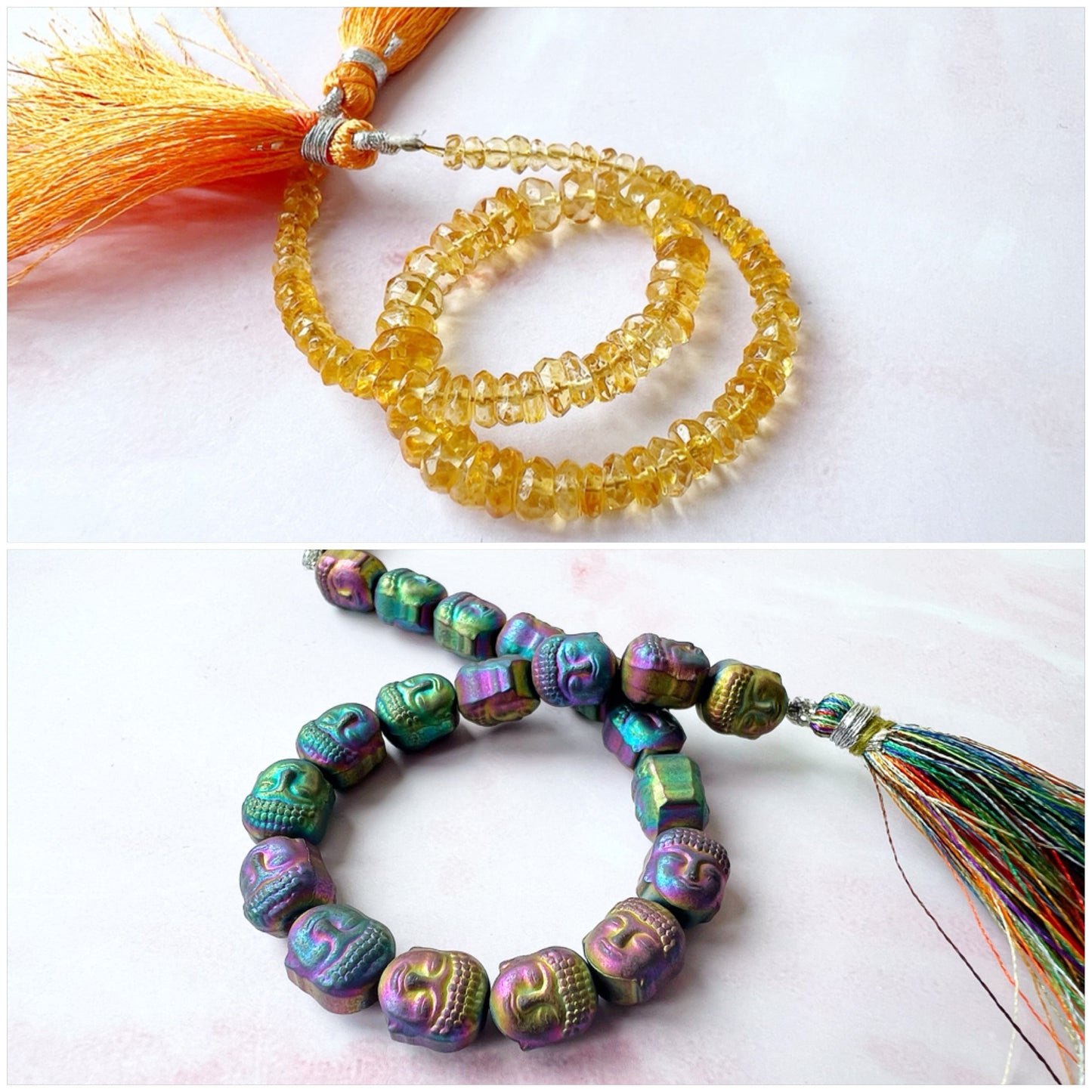 SILVER - Citrine Customisable bracelets