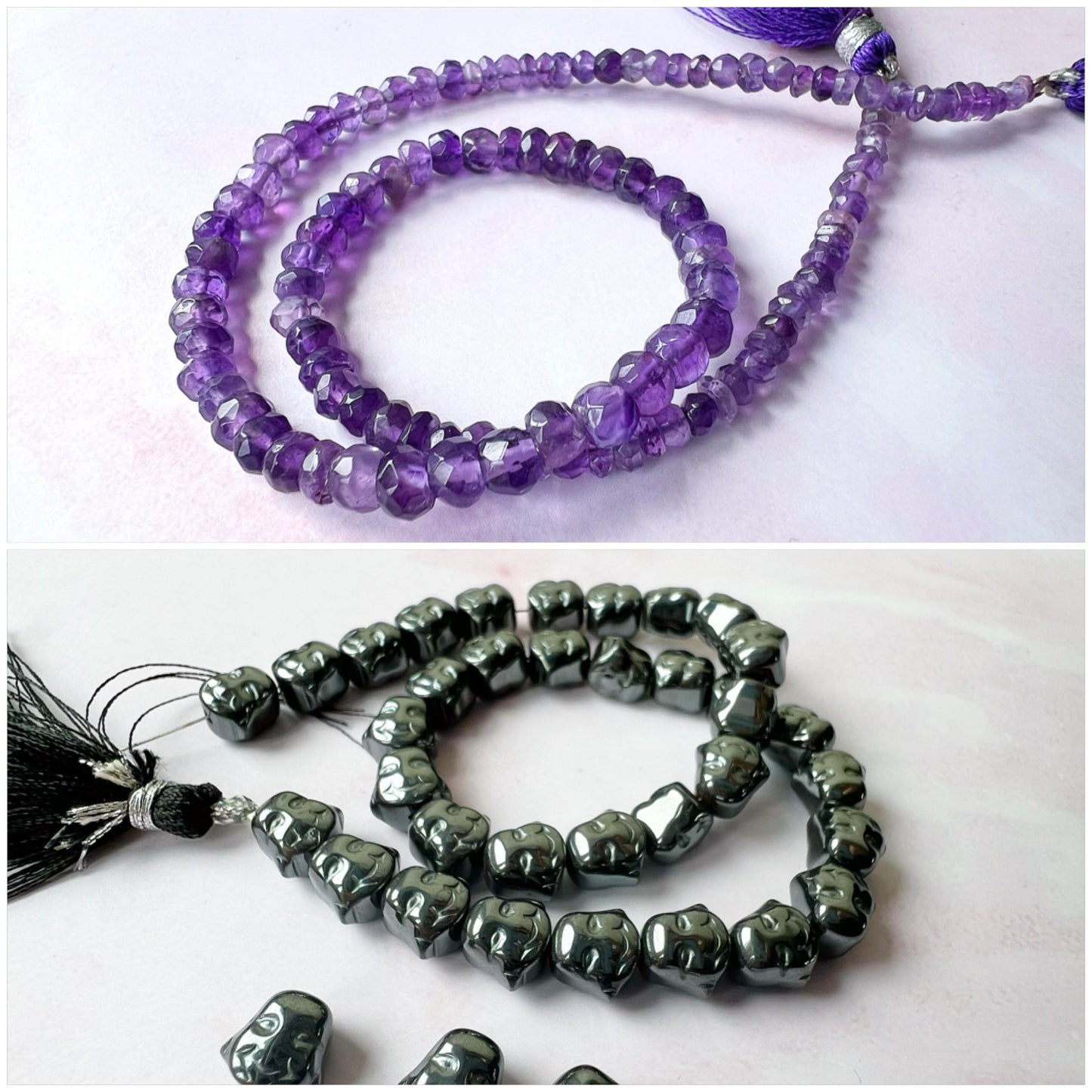 SILVER - Amethyst Customisable bracelets