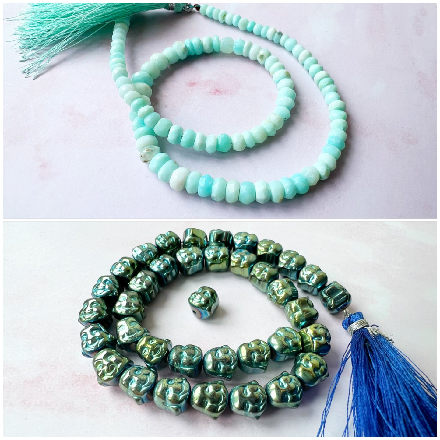 GOLD - Peruvian Opal Customisable bracelets - adjustable