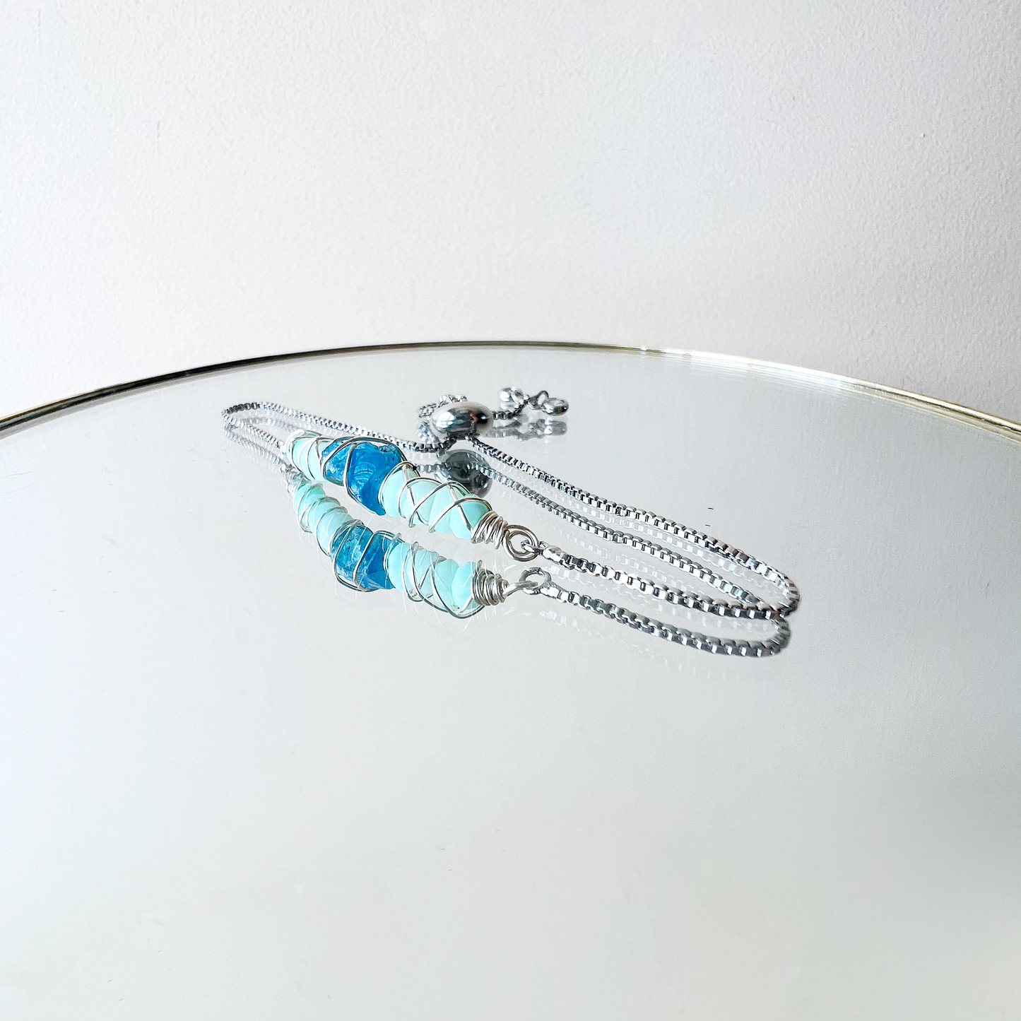 GOLD - Peruvian Opal Customisable bracelets - adjustable