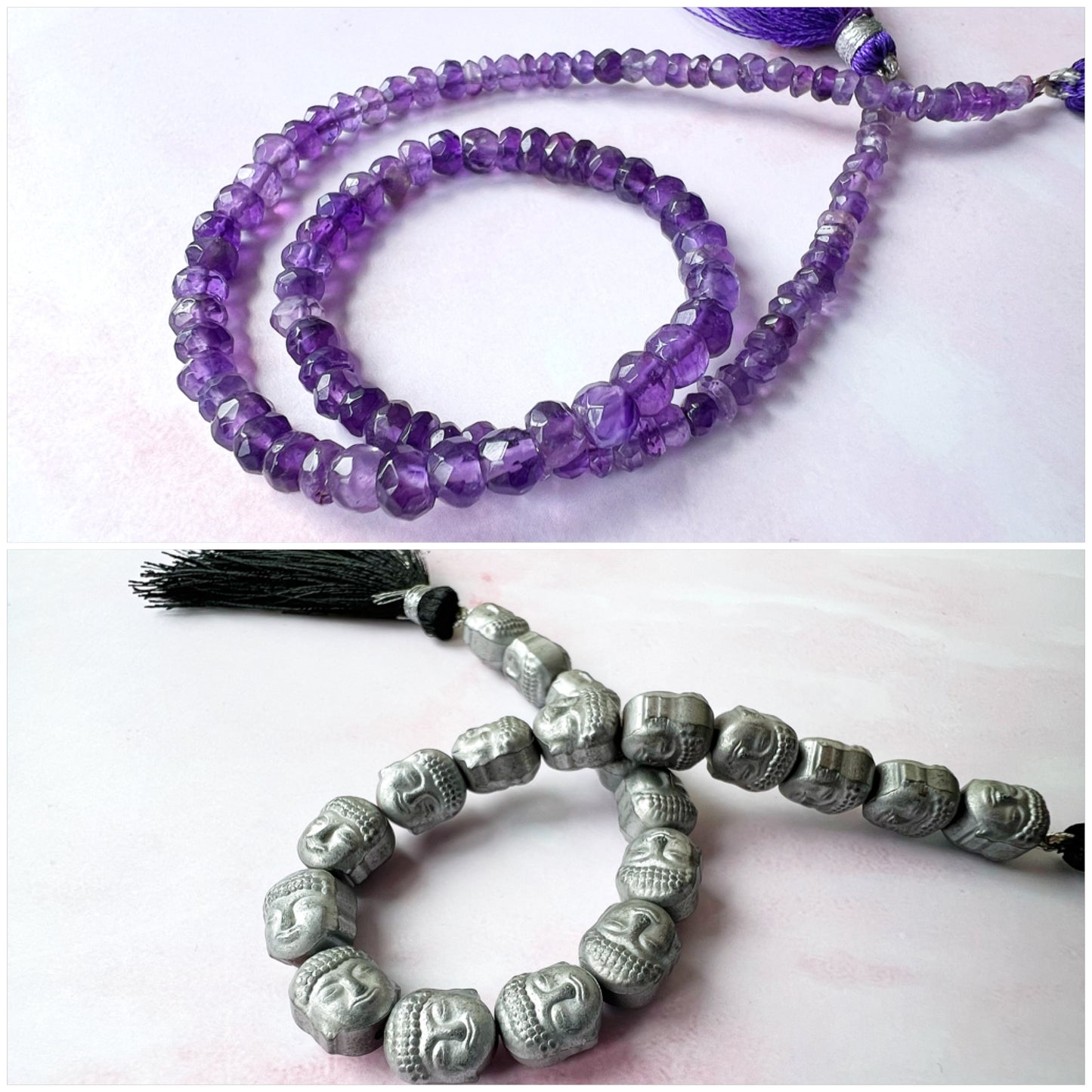 GOLD - Amethyst Customisable bracelets - adjustable