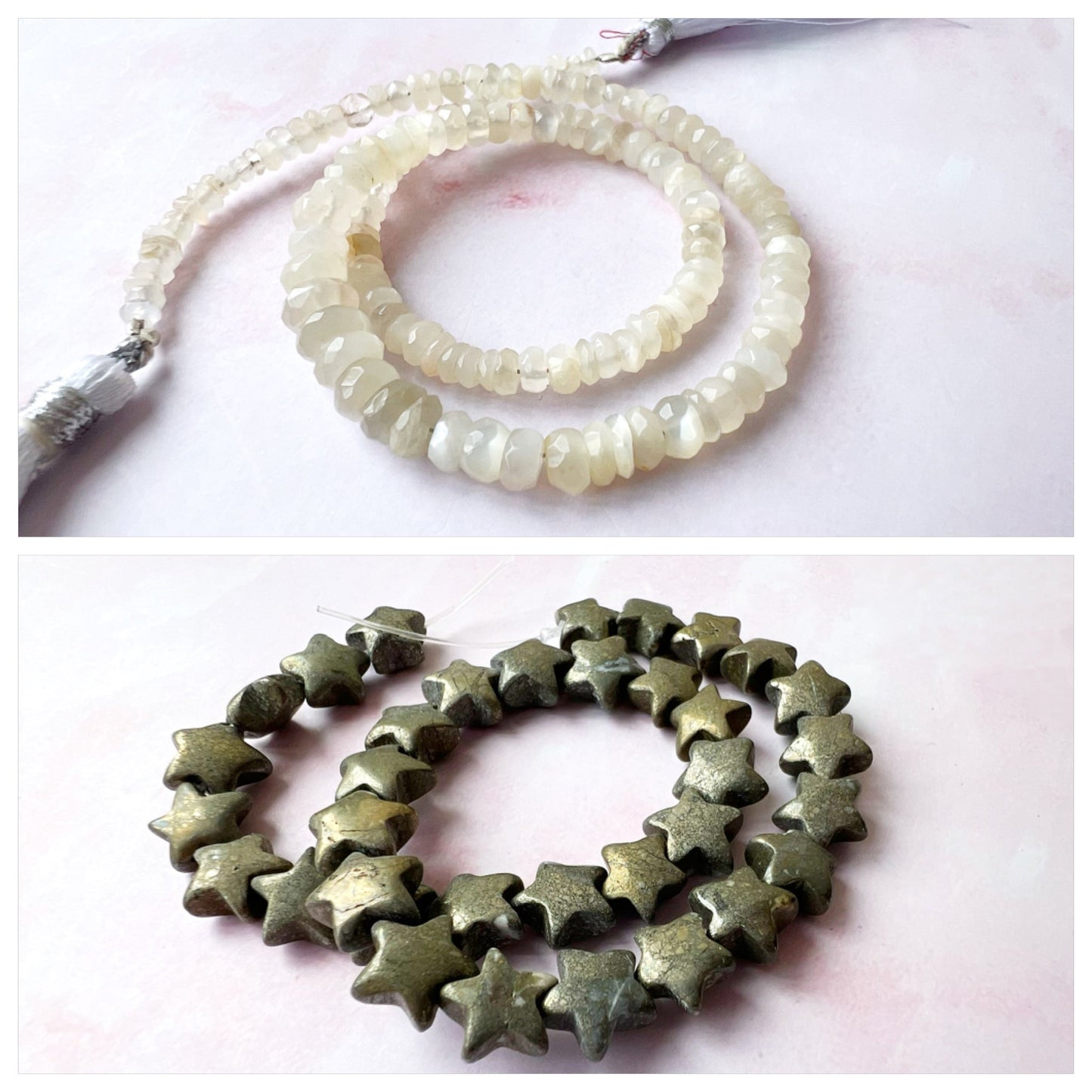 SILVER - White Moonstone Customisable bracelets