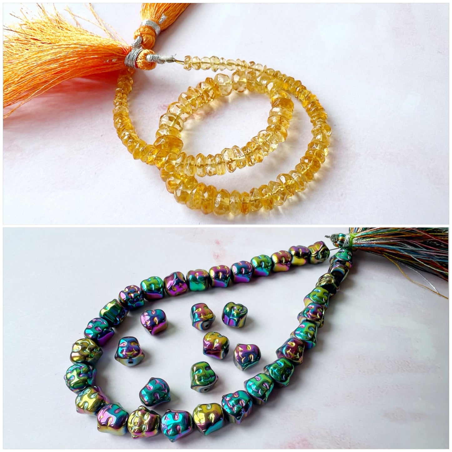 SILVER - Citrine Customisable bracelets