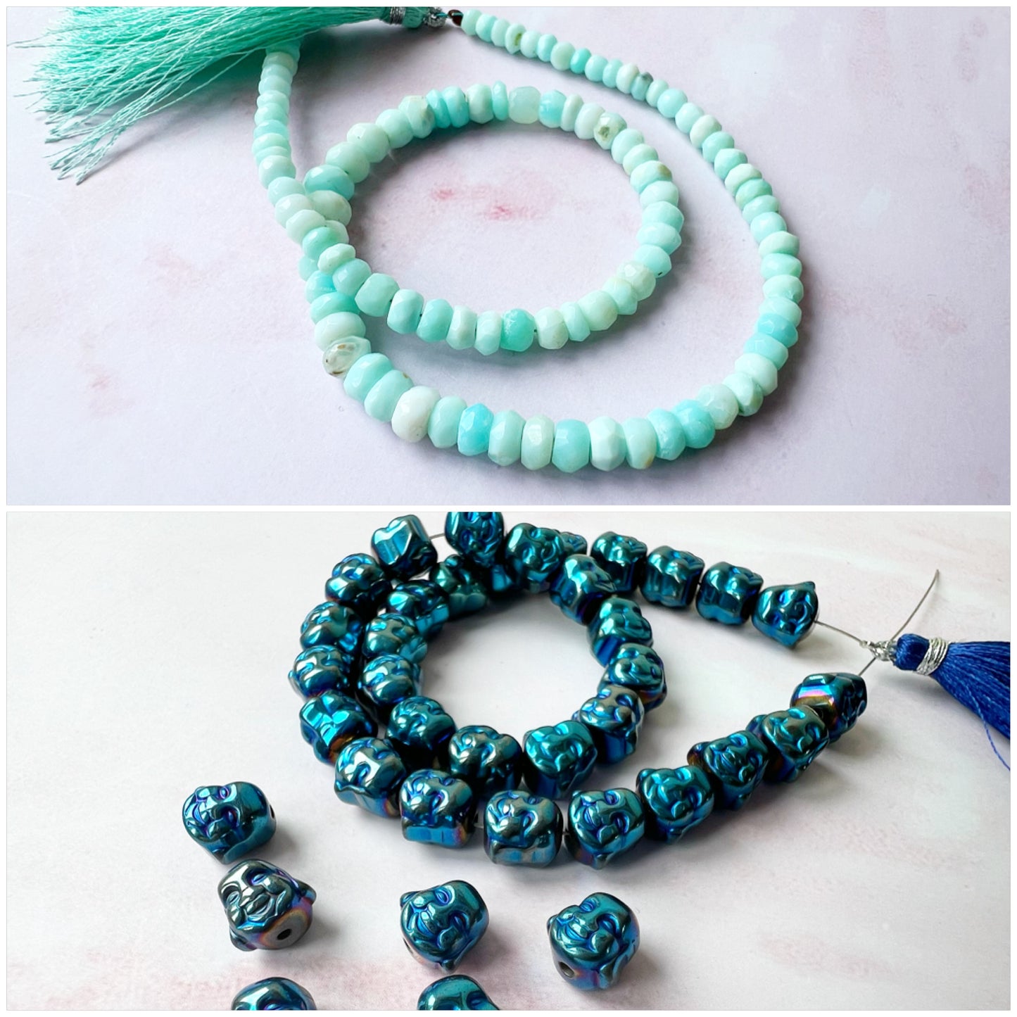 GOLD - Peruvian Opal Customisable bracelets - adjustable
