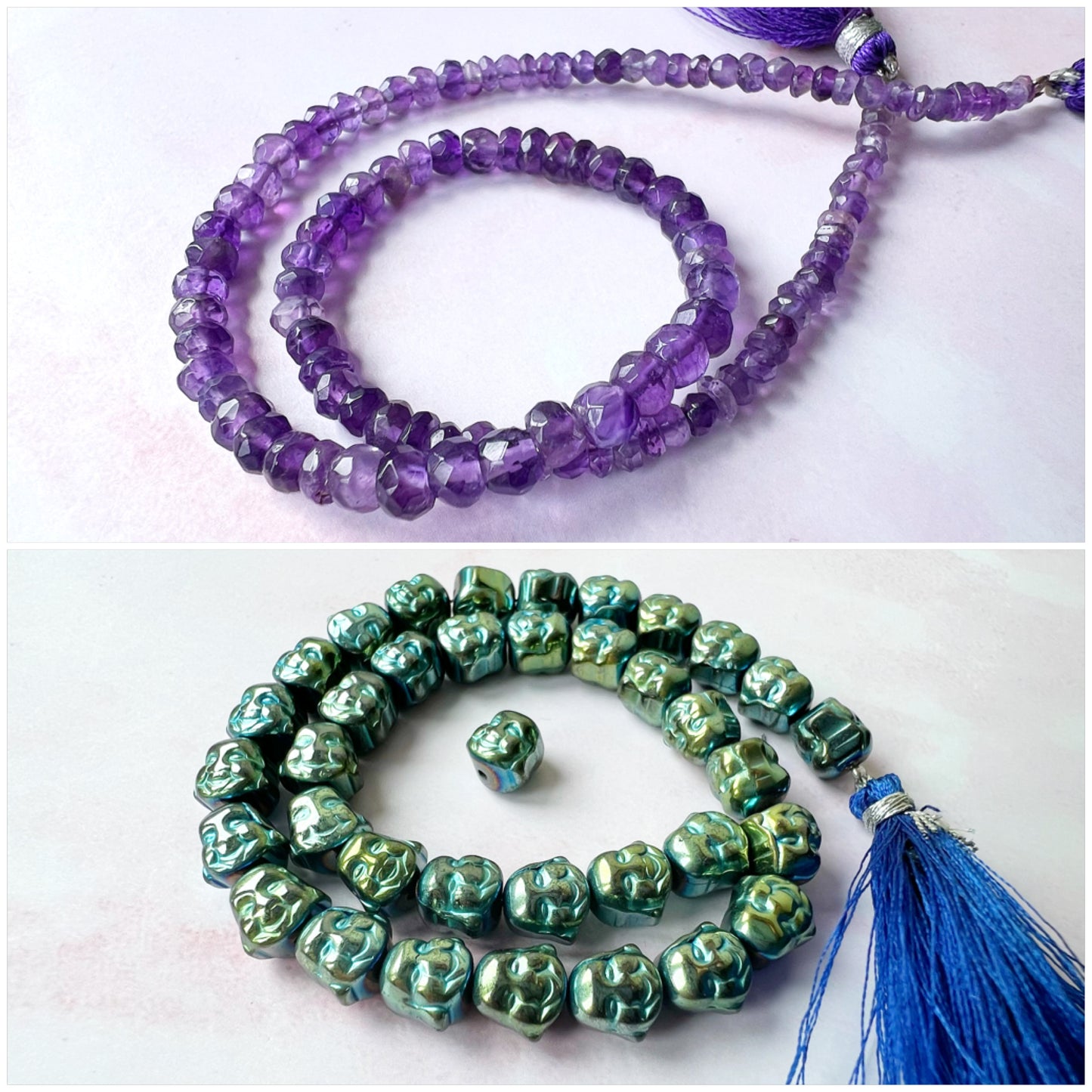 GOLD - Amethyst Customisable bracelets - adjustable