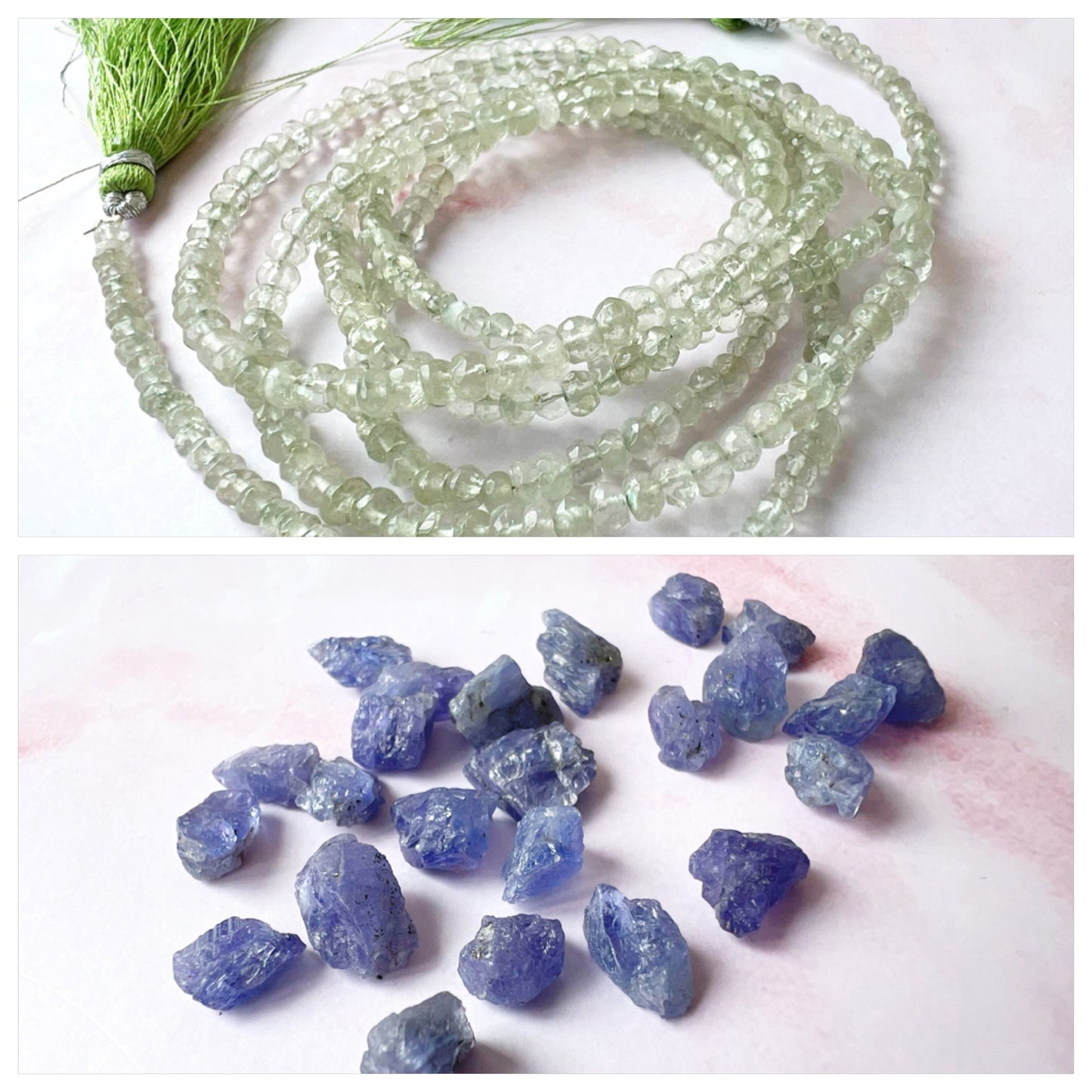 GOLD - Green Amethyst (Prasiolite) Customisable bracelets