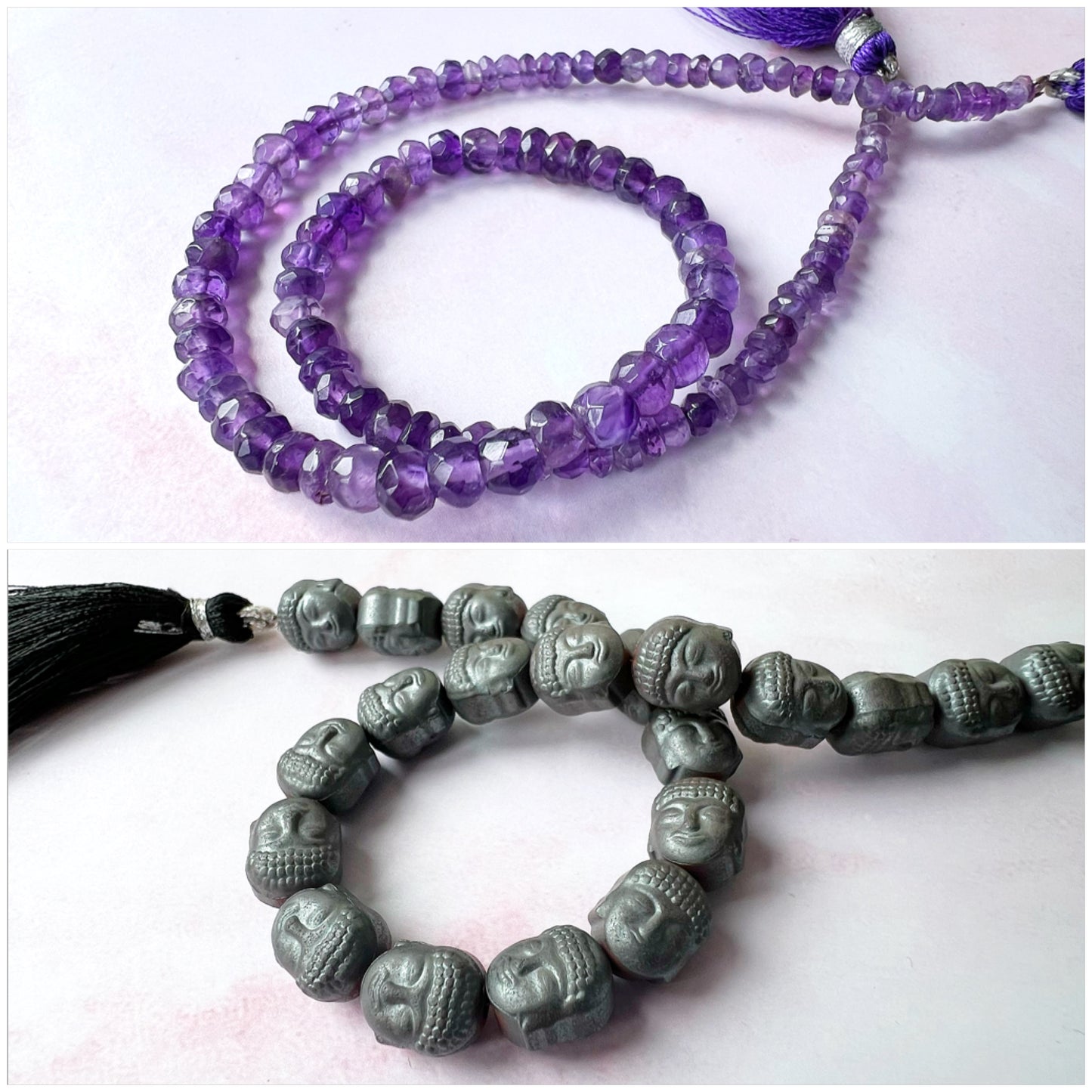 GOLD - Amethyst Customisable bracelets - adjustable