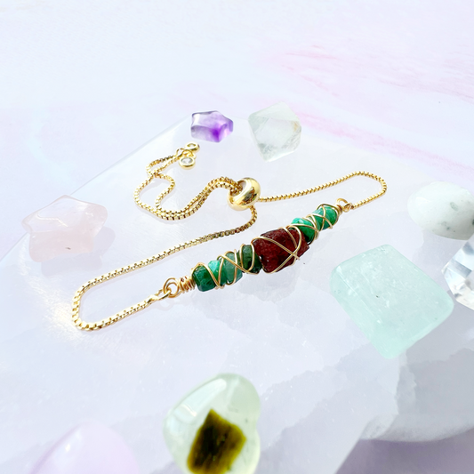 GOLD - Emerald Customisable bracelets