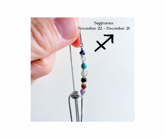 Zodiac star sign bracelet - Sagittarius