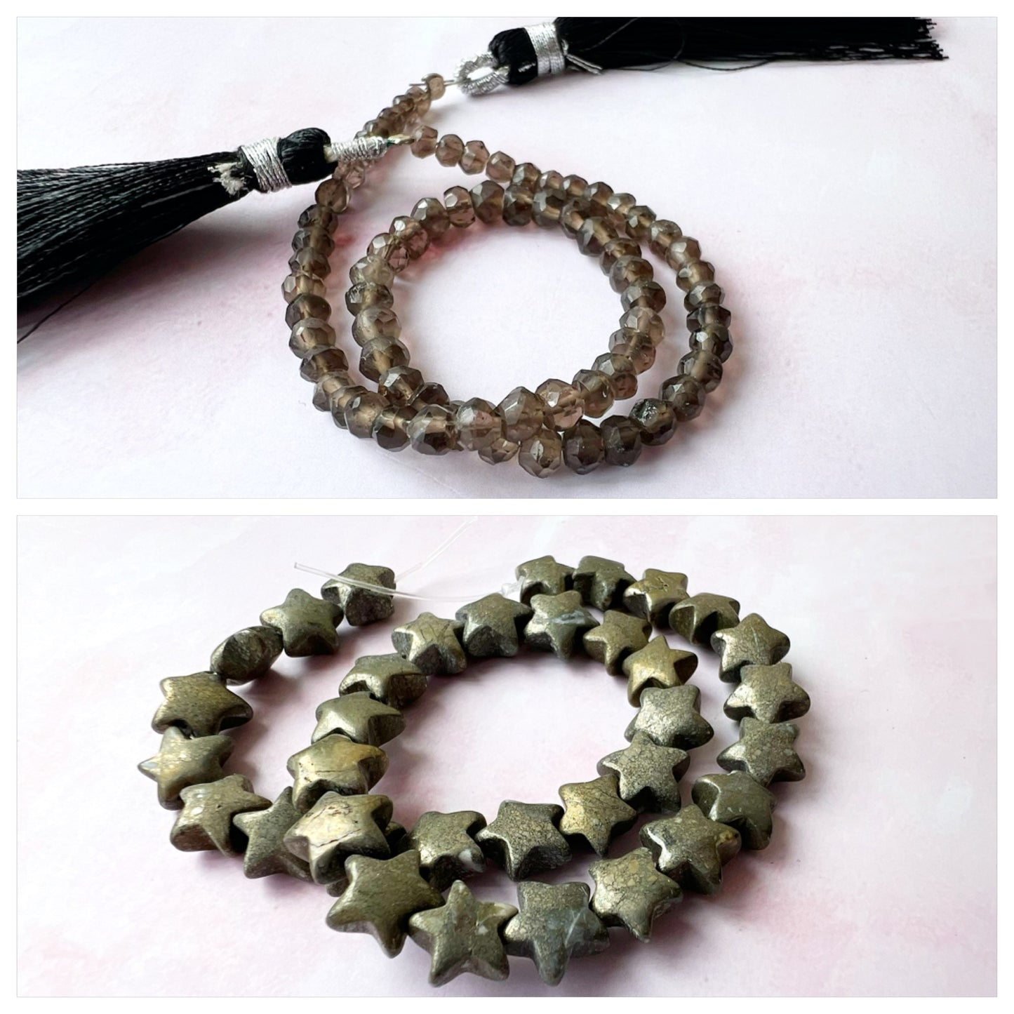 GOLD - Smokey Quartz Customisable bracelets