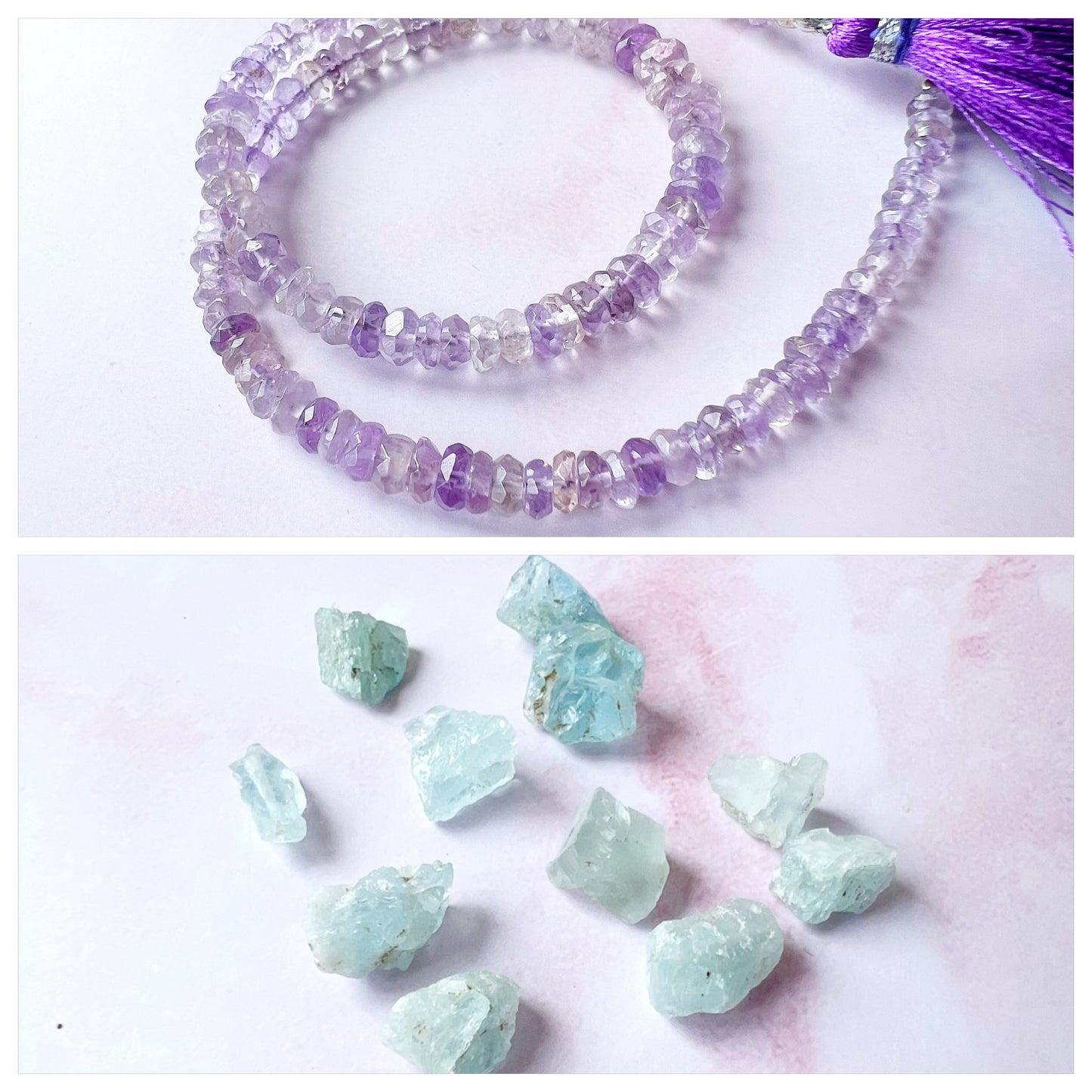 GOLD - Pink Amethyst Customisable bracelets