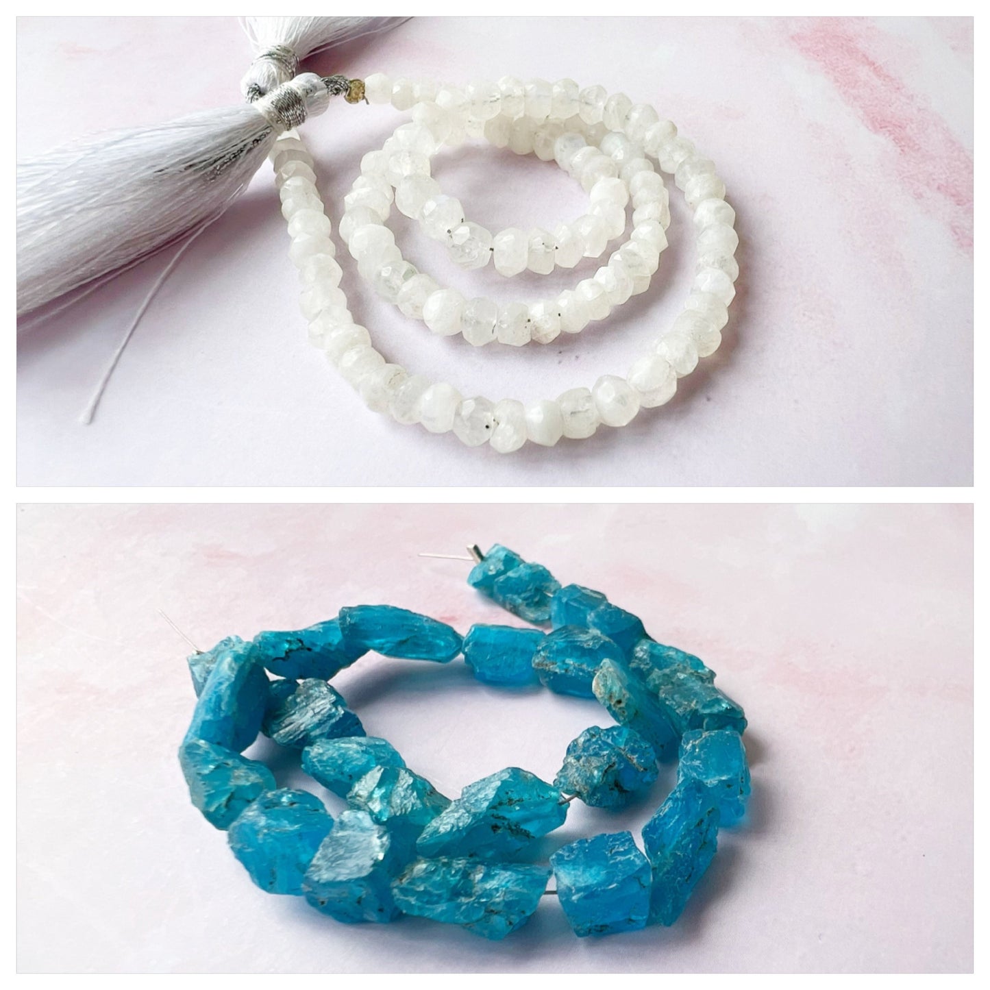 GOLD - Rainbow Moonstone Customisable bracelets