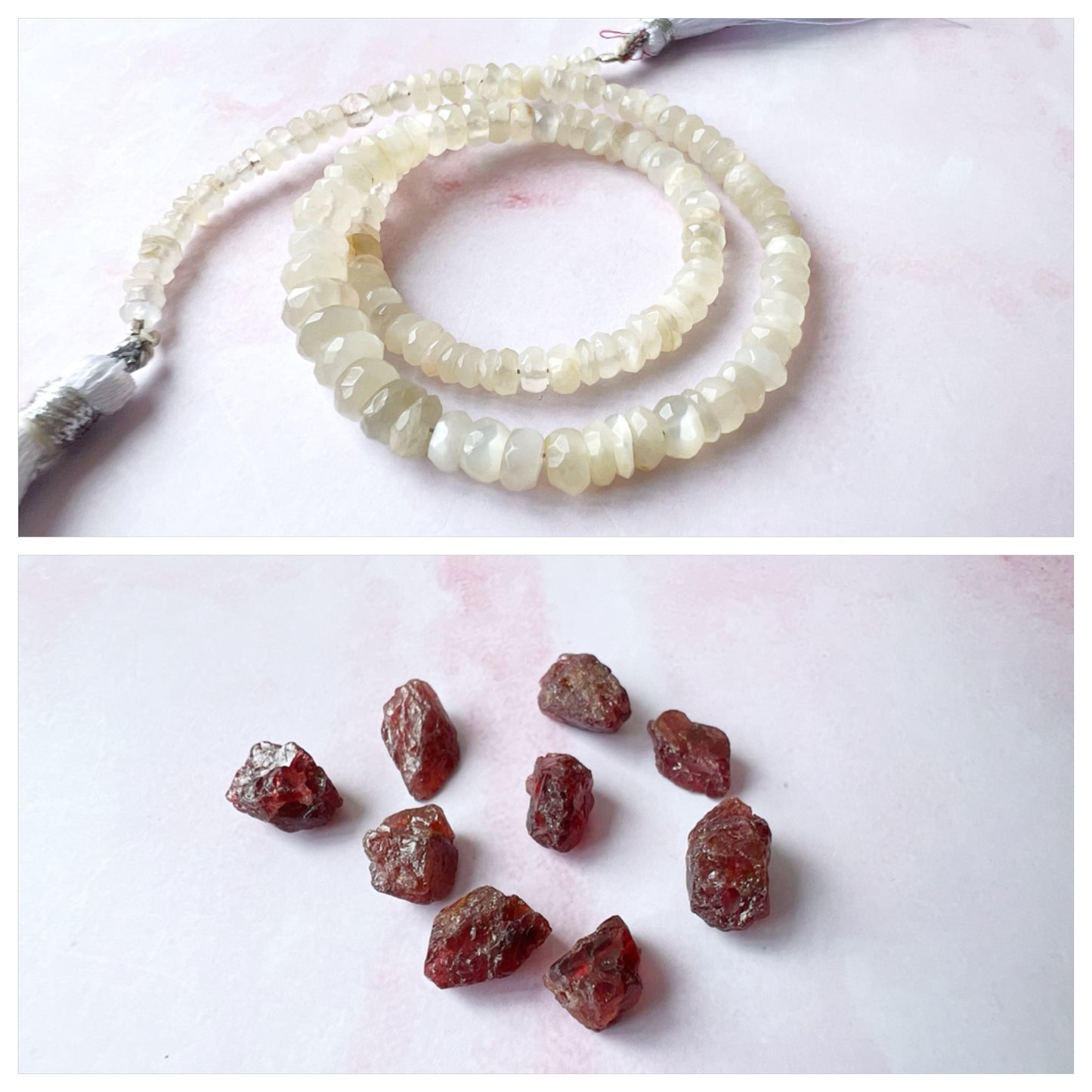 GOLD - White Moonstone Customisable bracelets