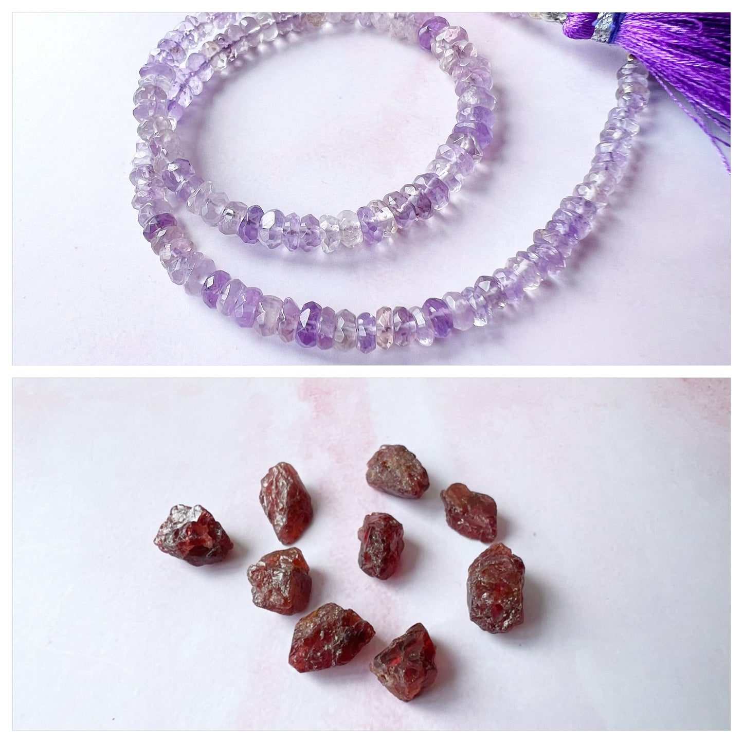SILVER - Pink Amethyst Customisable bracelets