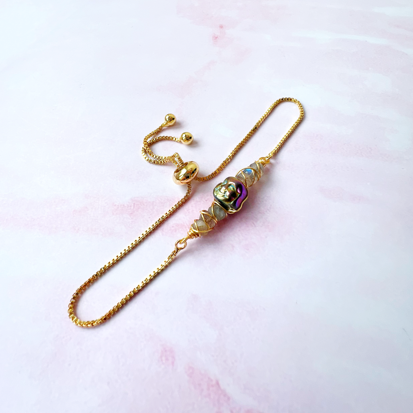 GOLD - Labradorite Customisable bracelets