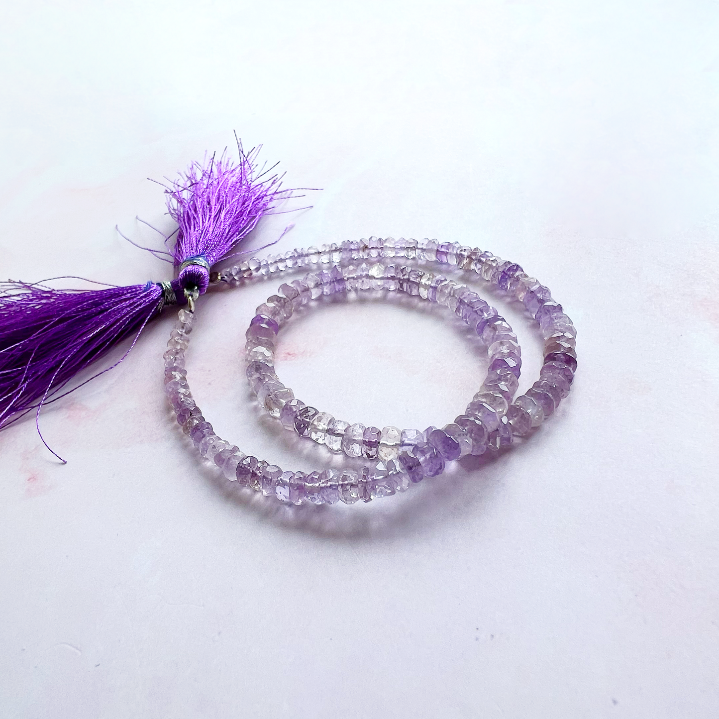 GOLD - Pink Amethyst Customisable bracelets