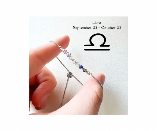 Zodiac star sign bracelet - Libra