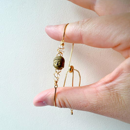 GOLD - Clear Quartz Customisable bracelets