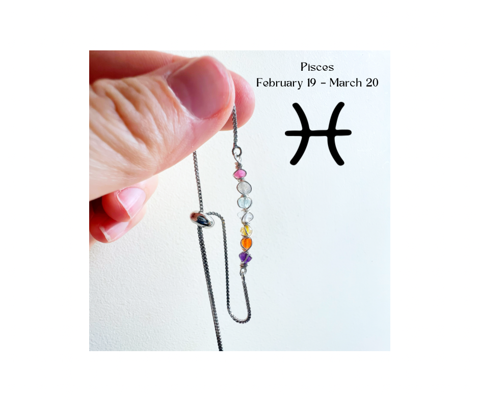 Zodiac star sign bracelet - Pisces