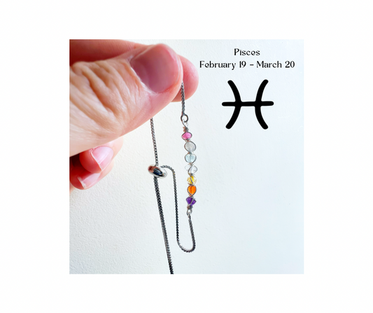 Zodiac star sign bracelet - Pisces