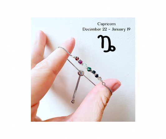 Zodiac star sign bracelet - Capricorn