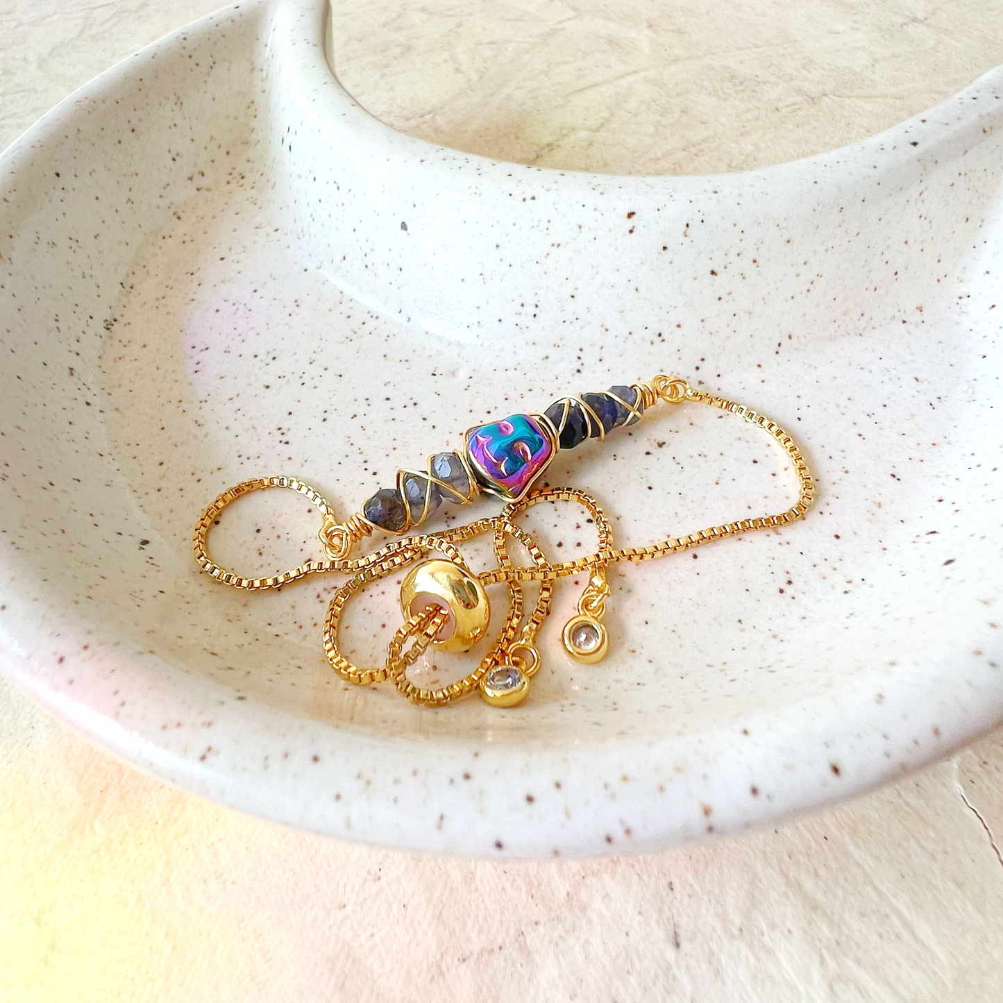 GOLD - Iolite Customisable bracelets