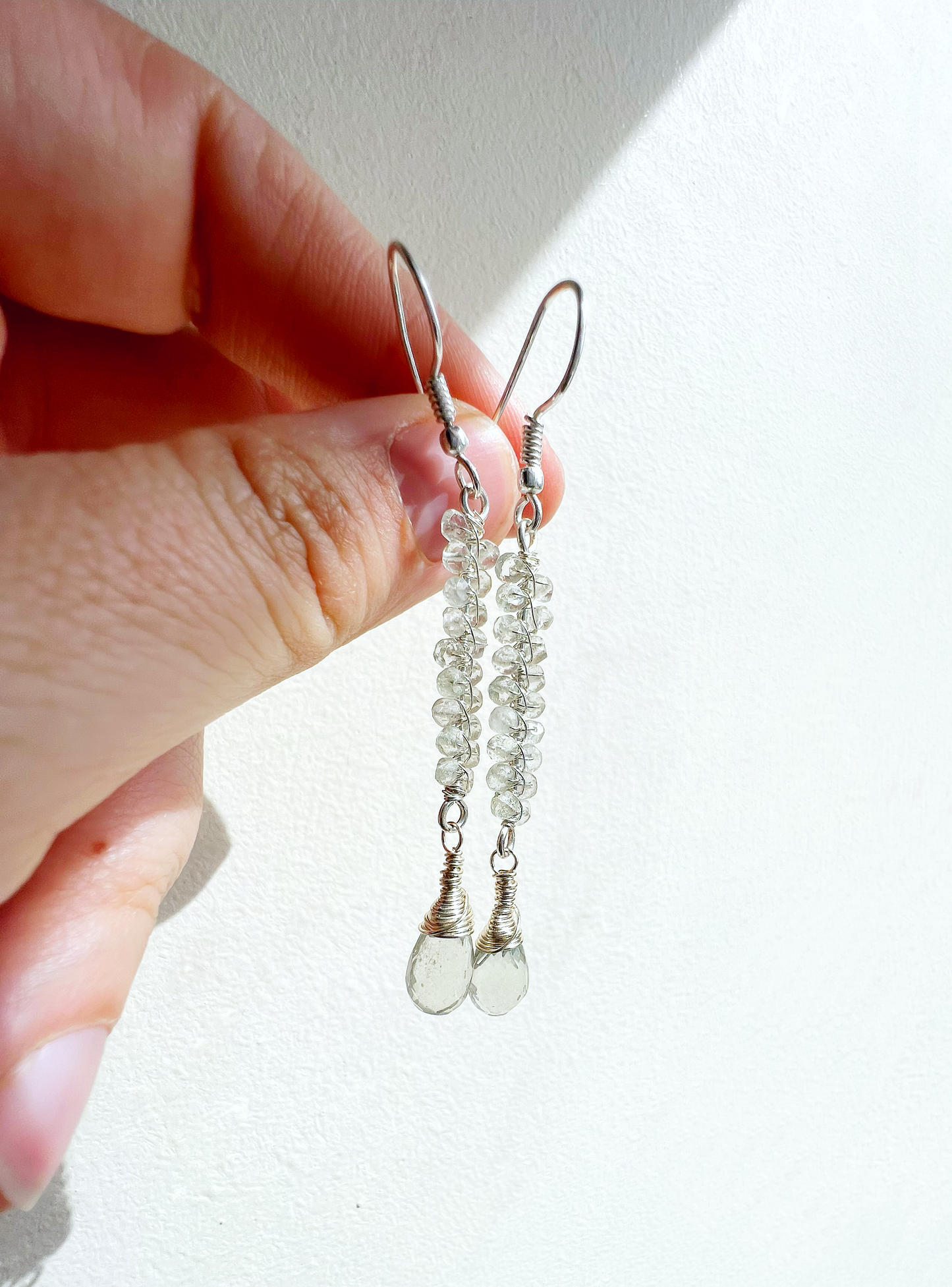 Prasiolite (Green Amethyst) Earrings