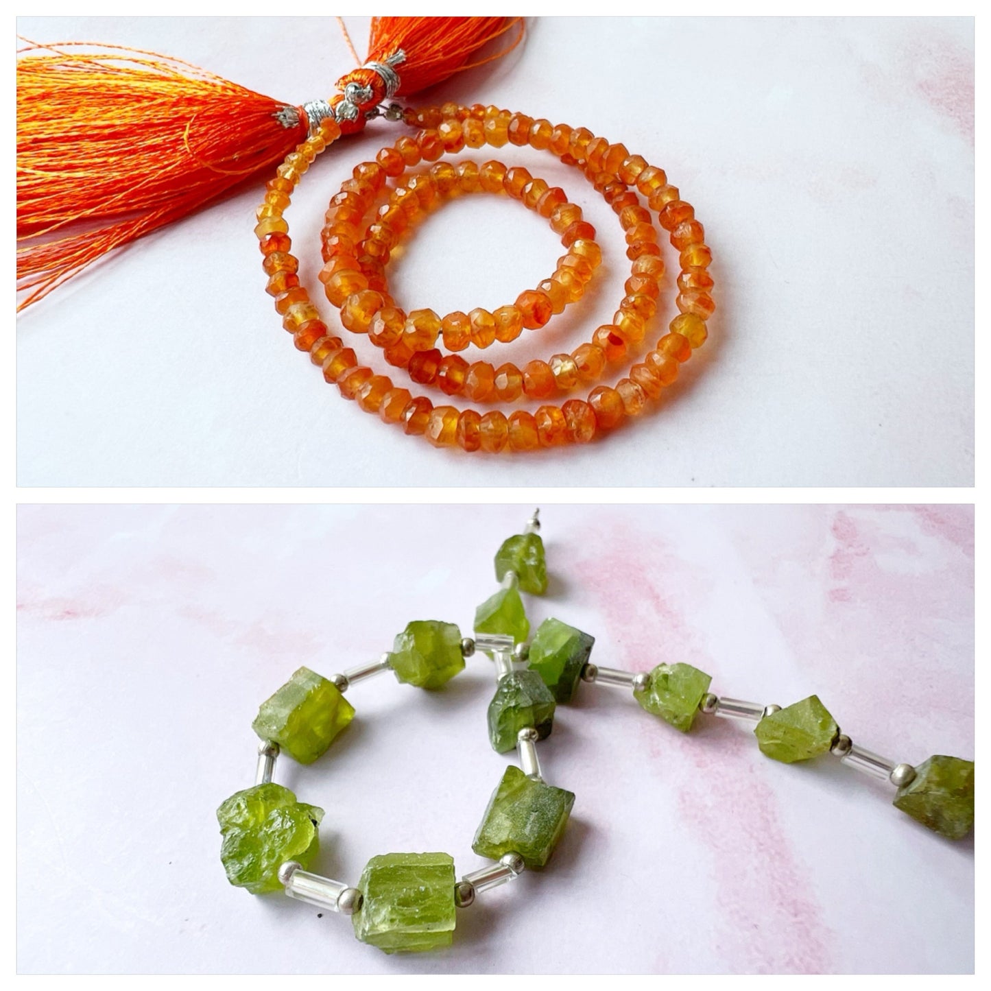 SILVER - Carnelian Customisable bracelets