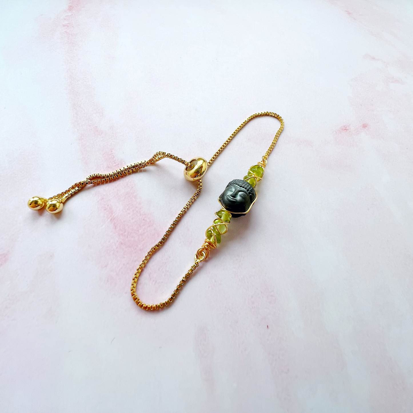 GOLD - Peridot Customisable bracelets