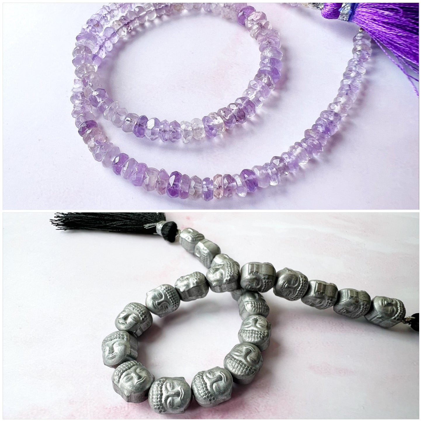 GOLD - Pink Amethyst Customisable bracelets