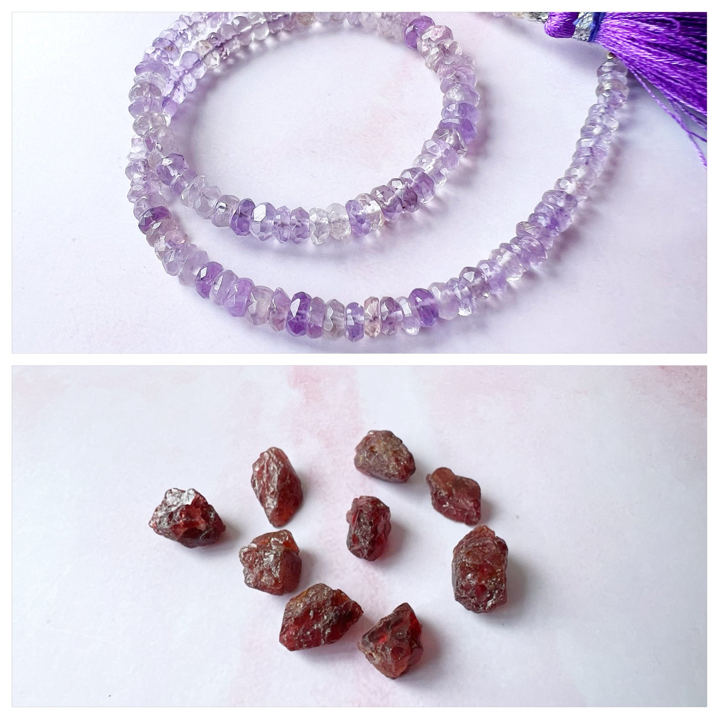 GOLD - Pink Amethyst Customisable bracelets