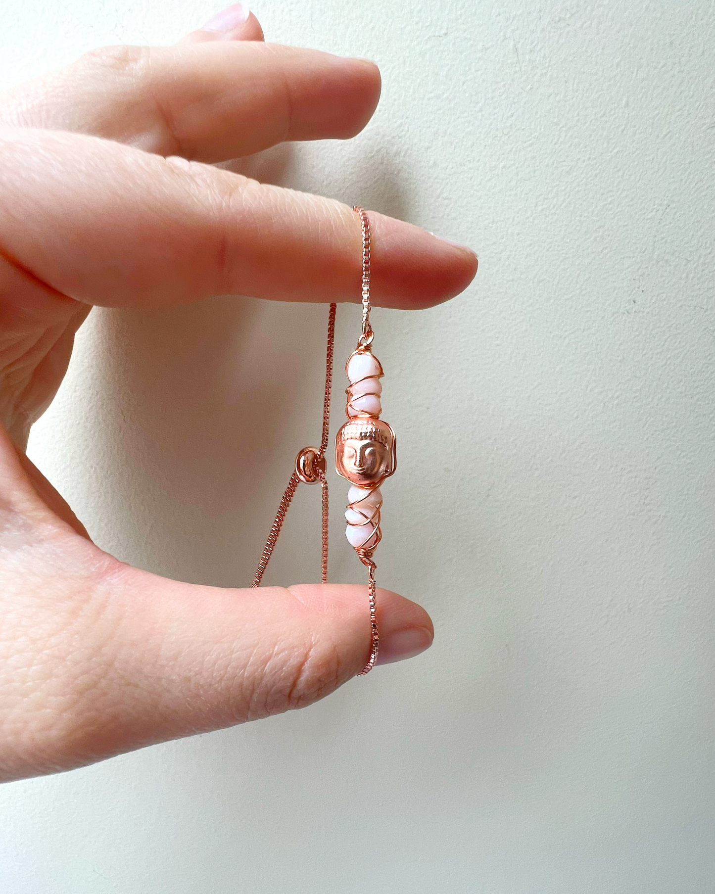 ROSE GOLD - Pink Opal Customisable bracelets
