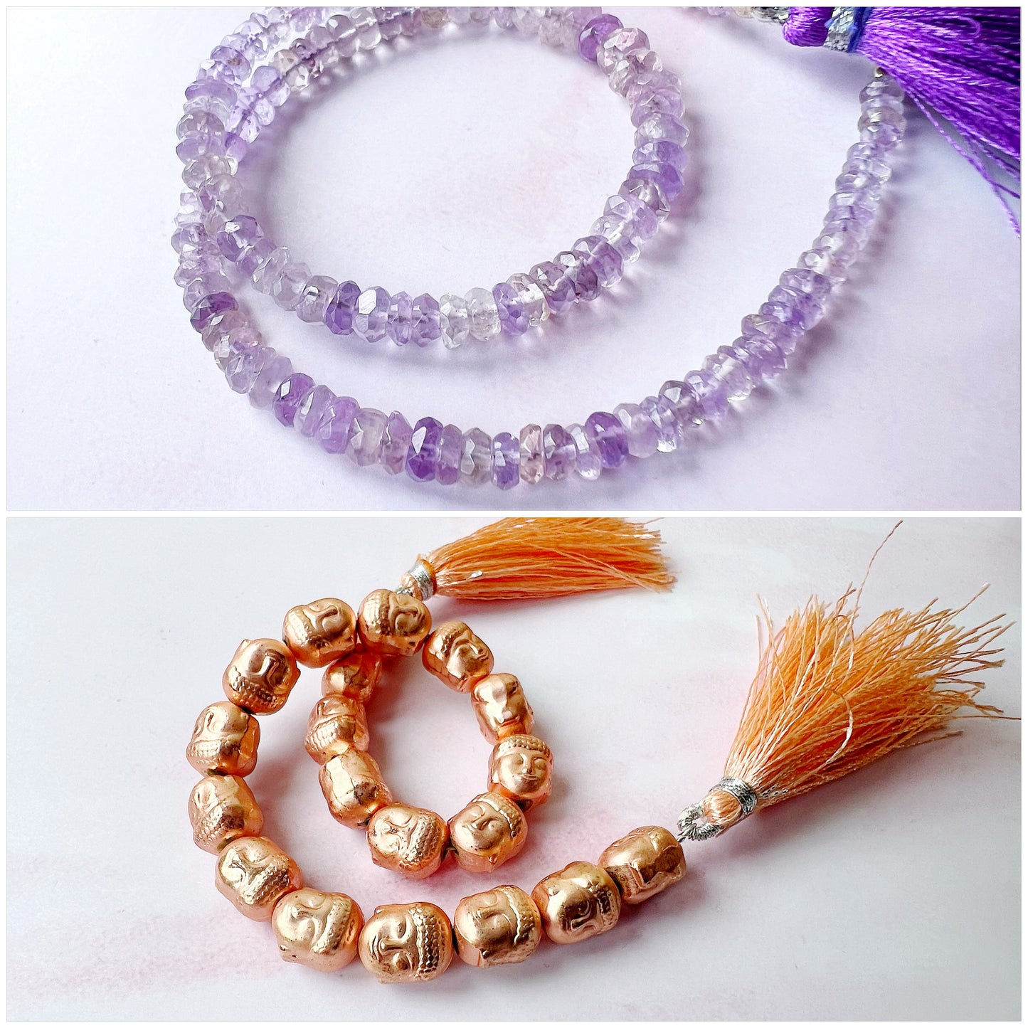 GOLD - Pink Amethyst Customisable bracelets