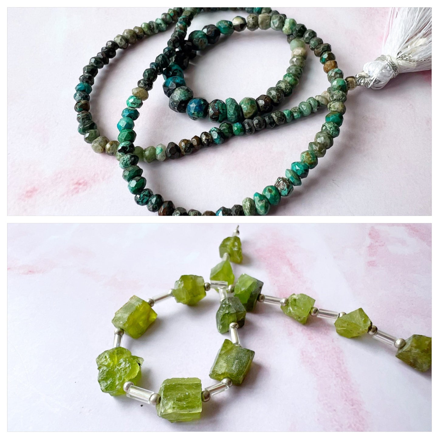 ROSE GOLD - Chrysocolla Customisable bracelets