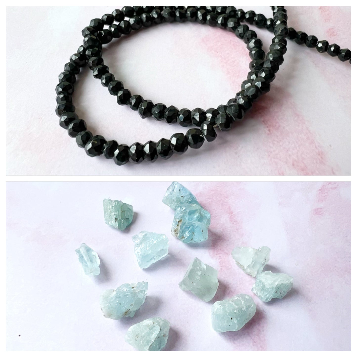 ROSE GOLD - Black Spinel Customisable bracelets