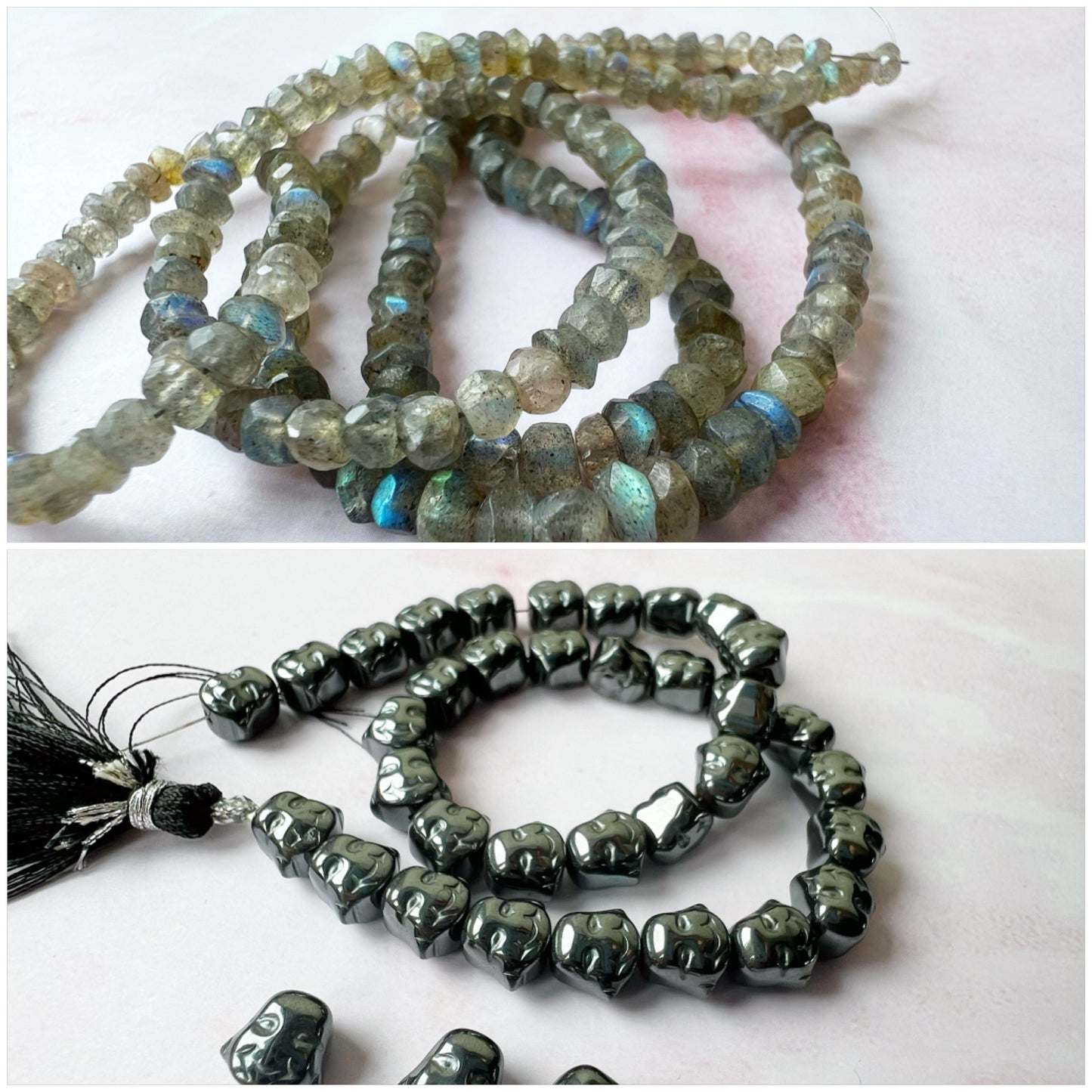 SILVER - Labradorite Customisable bracelets