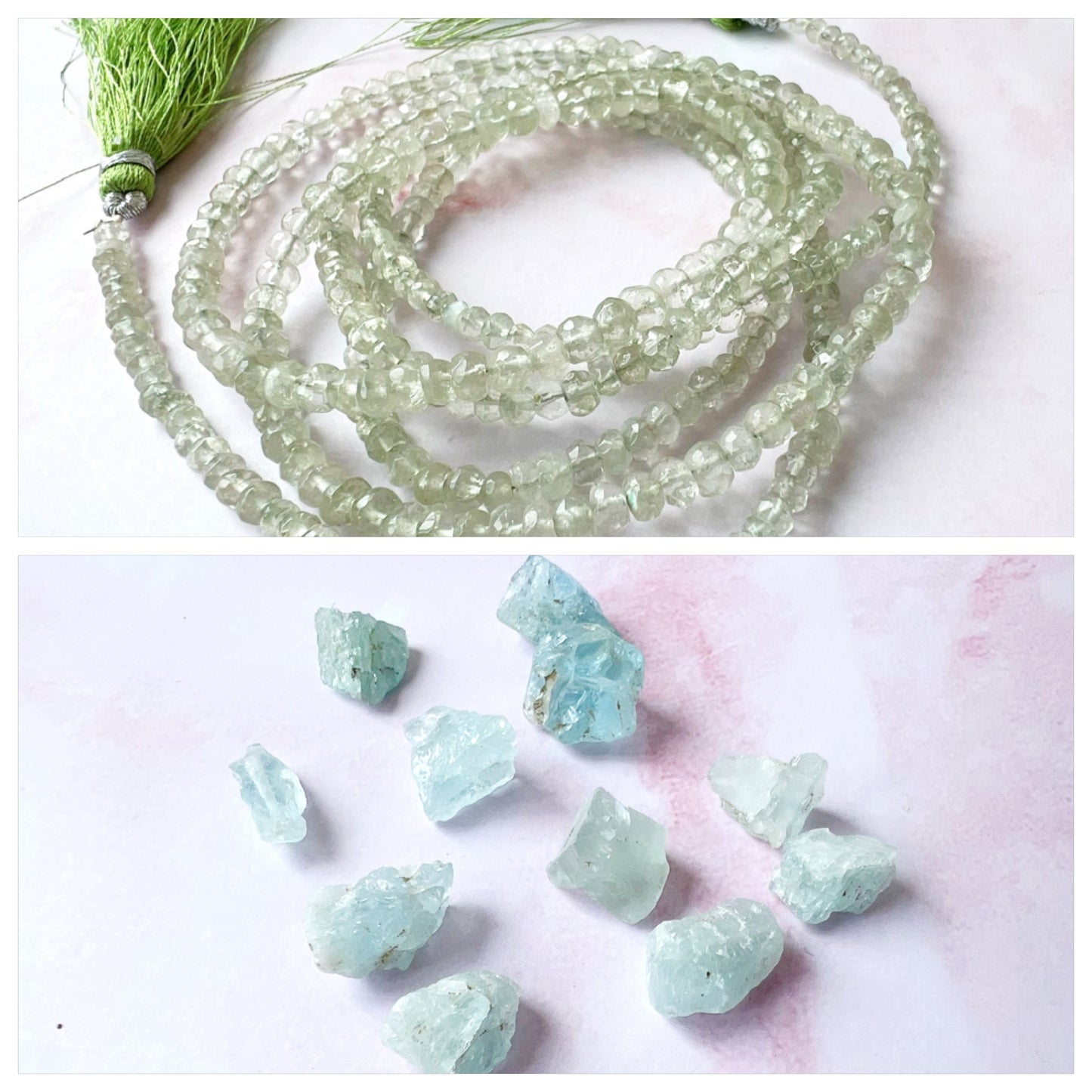 SILVER - Green Amethyst (Prasiolite) Customisable bracelets