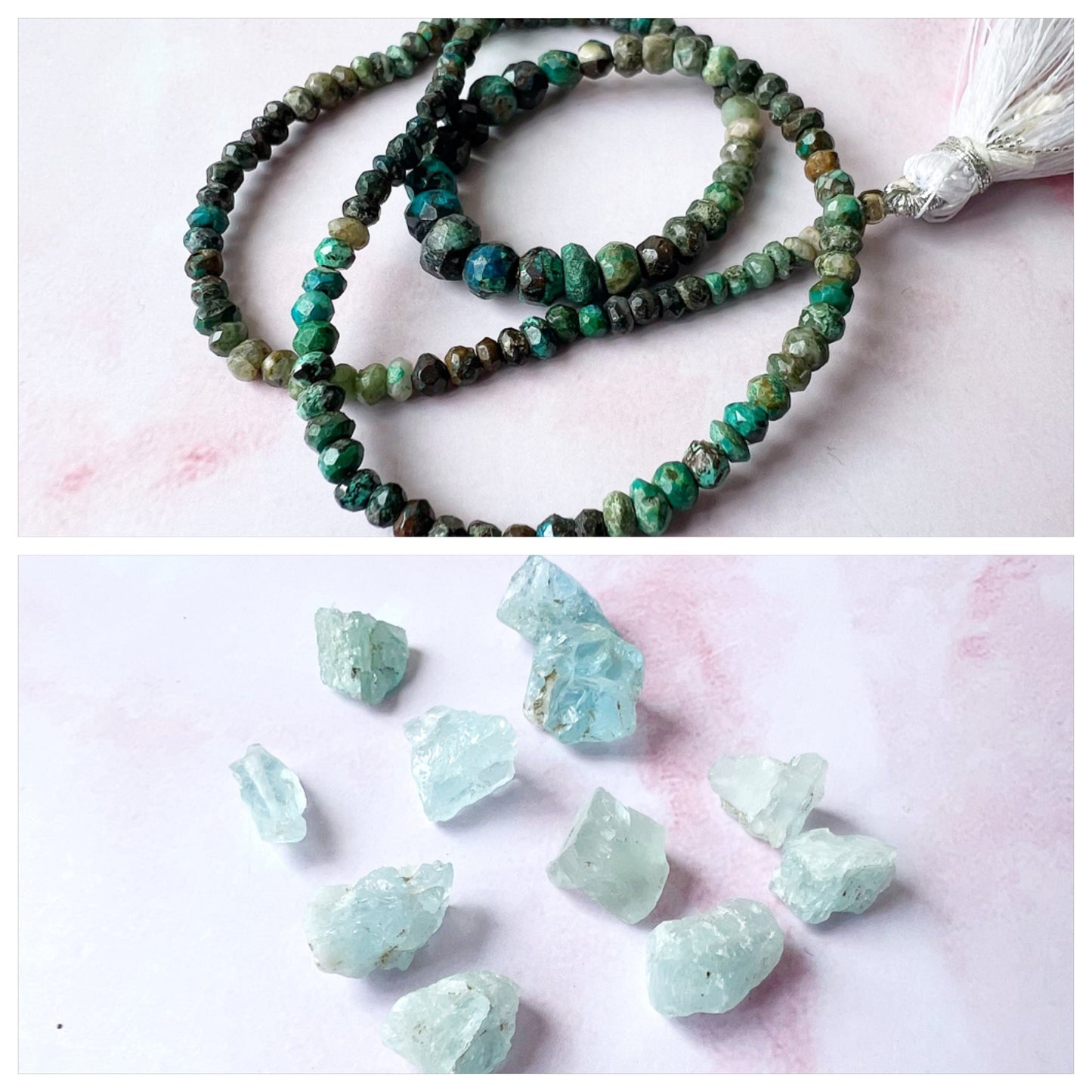 ROSE GOLD - Chrysocolla Customisable bracelets