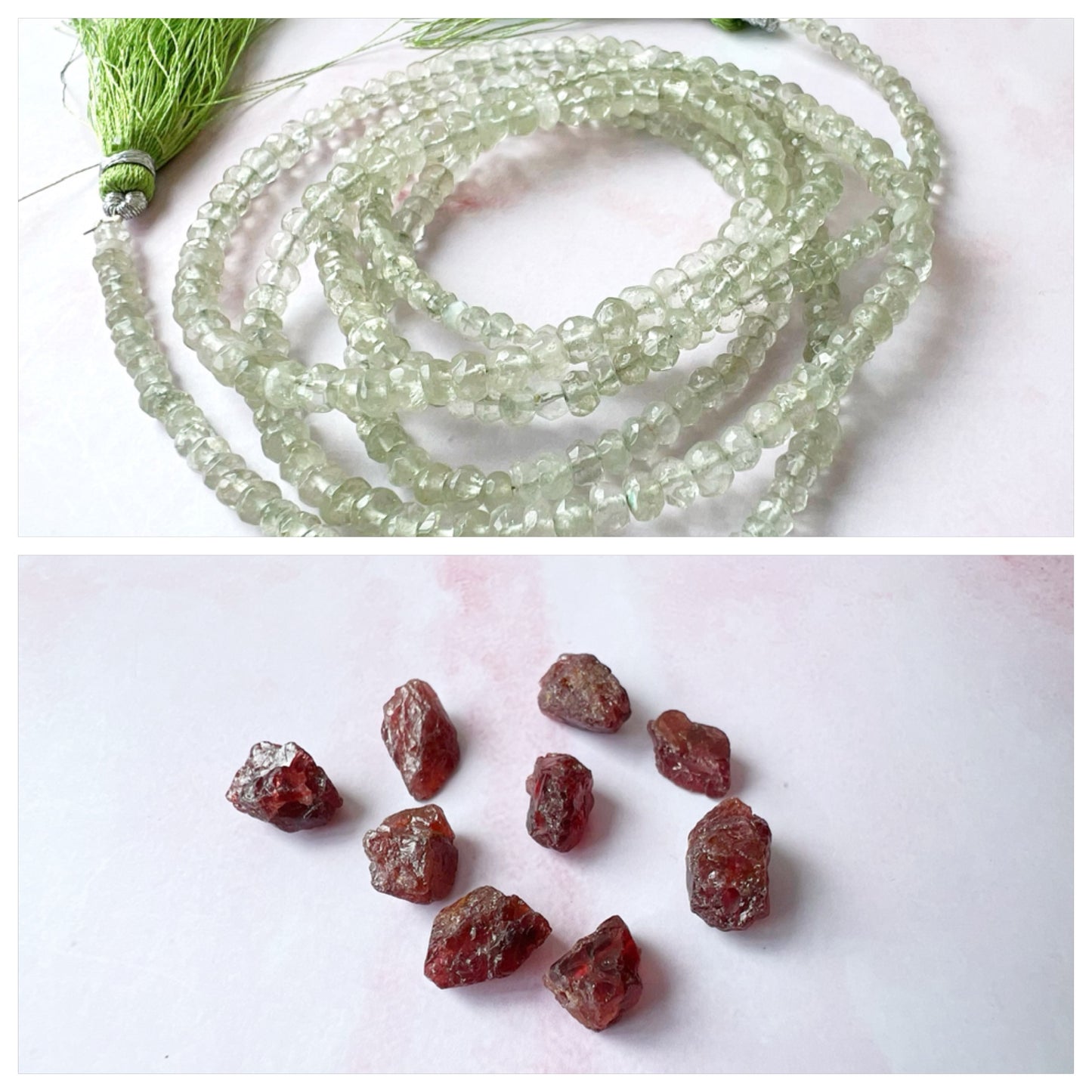 GOLD - Green Amethyst (Prasiolite) Customisable bracelets