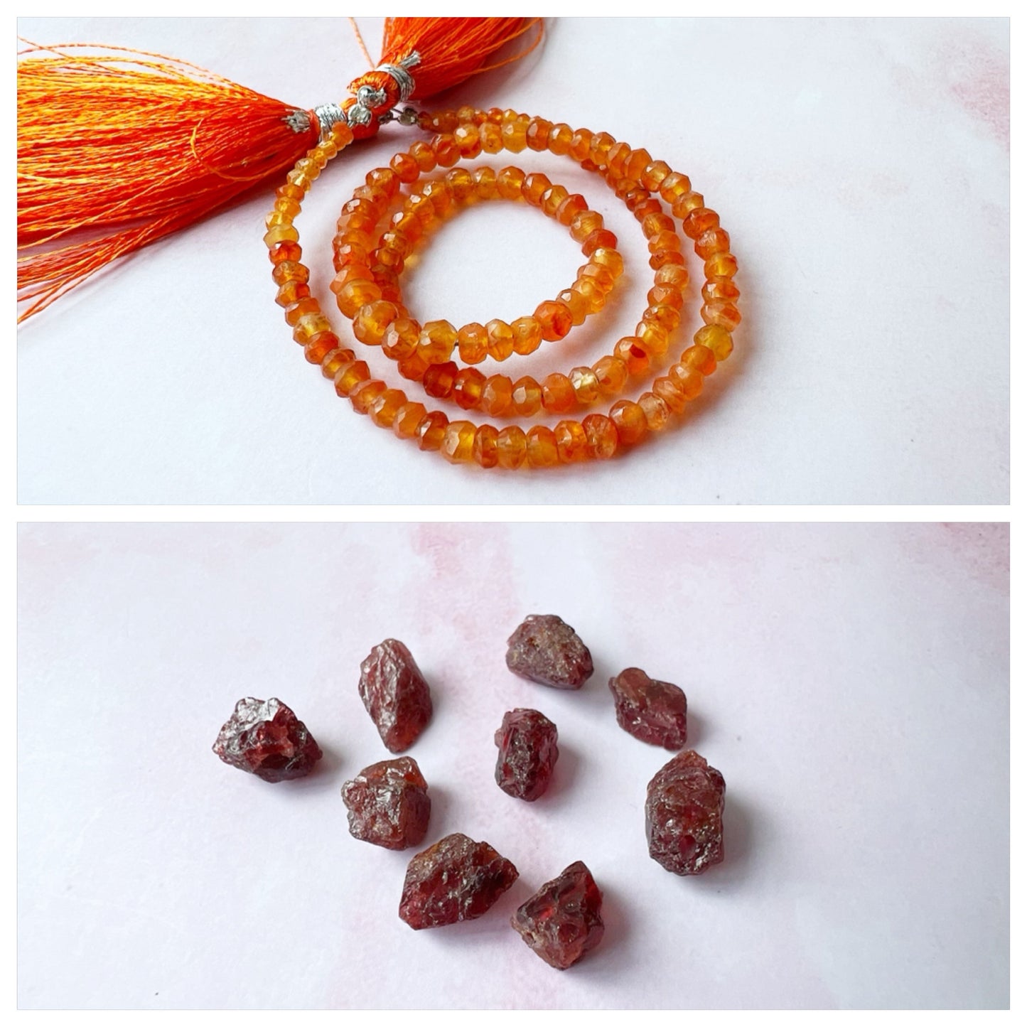 ROSE GOLD - Carnelian Customisable bracelets