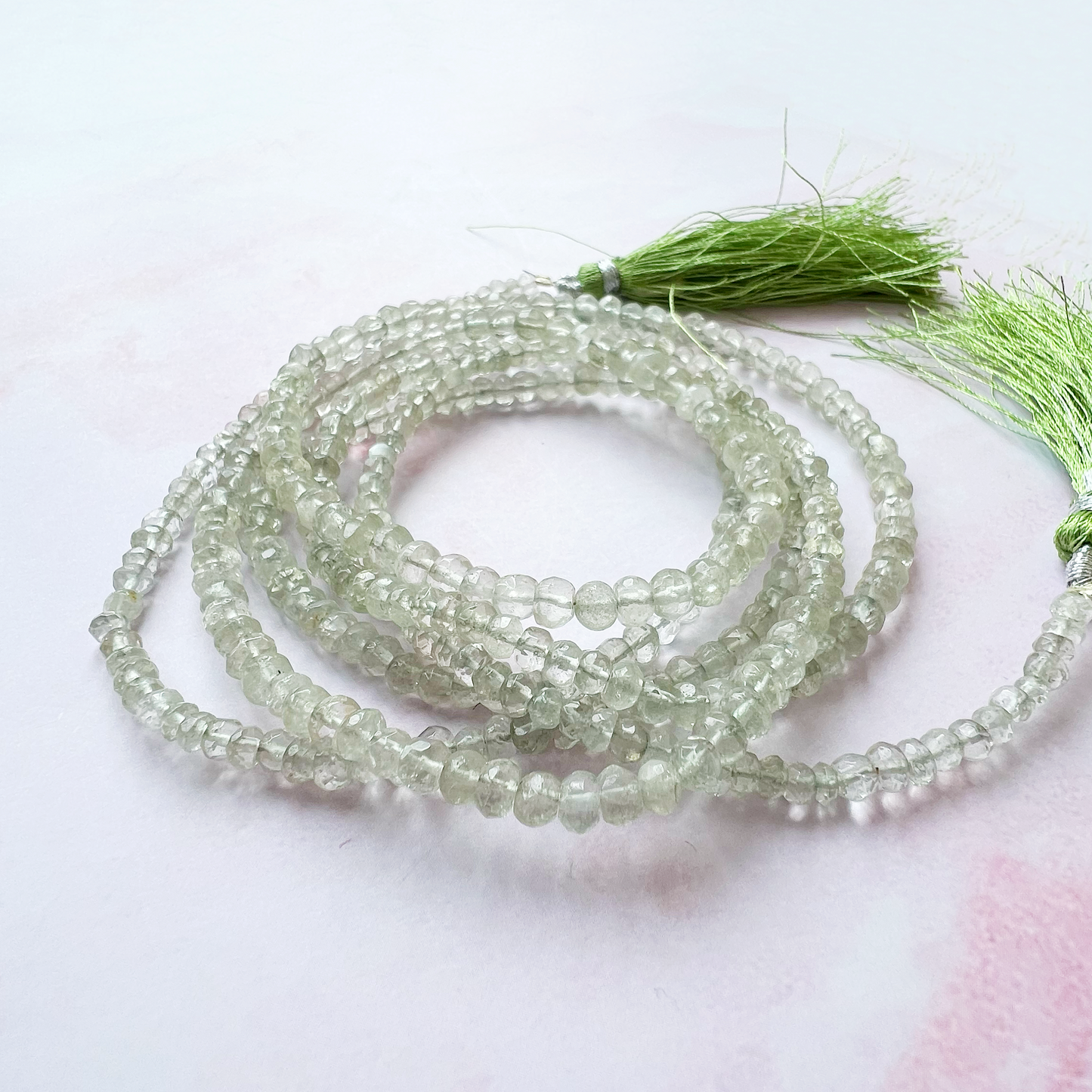 GOLD - Green Amethyst (Prasiolite) Customisable bracelets