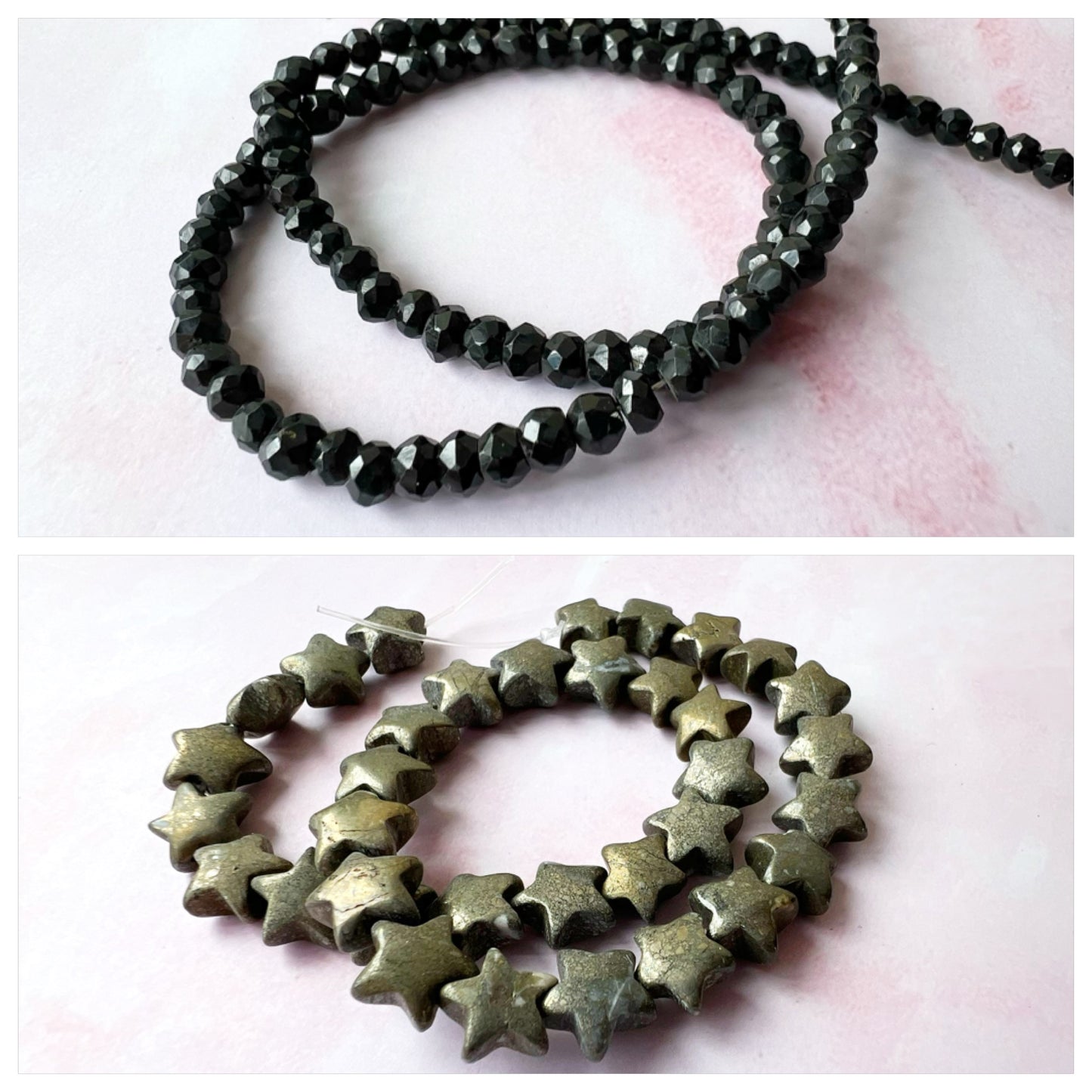 GOLD - Black Spinel Customisable bracelets