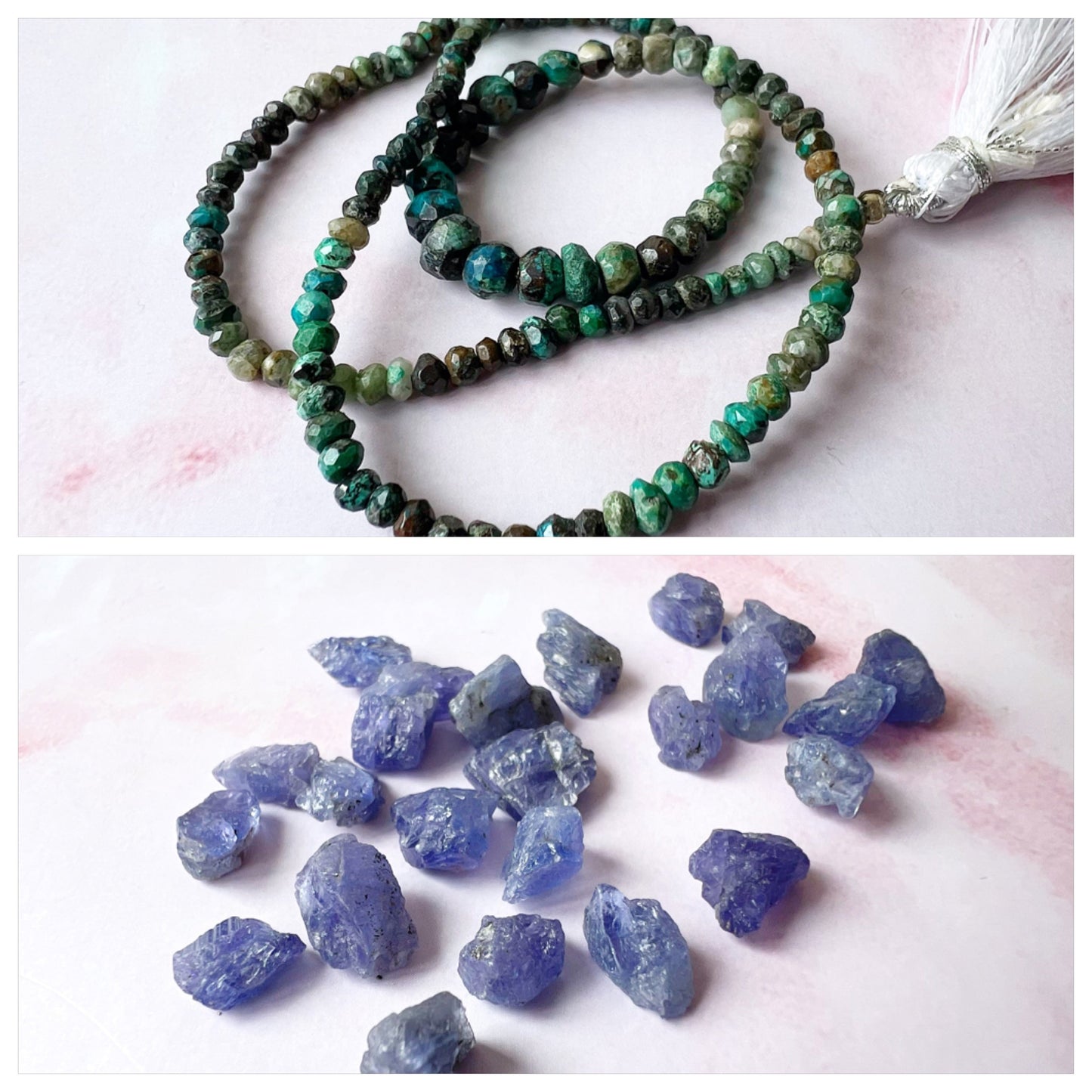 ROSE GOLD - Chrysocolla Customisable bracelets