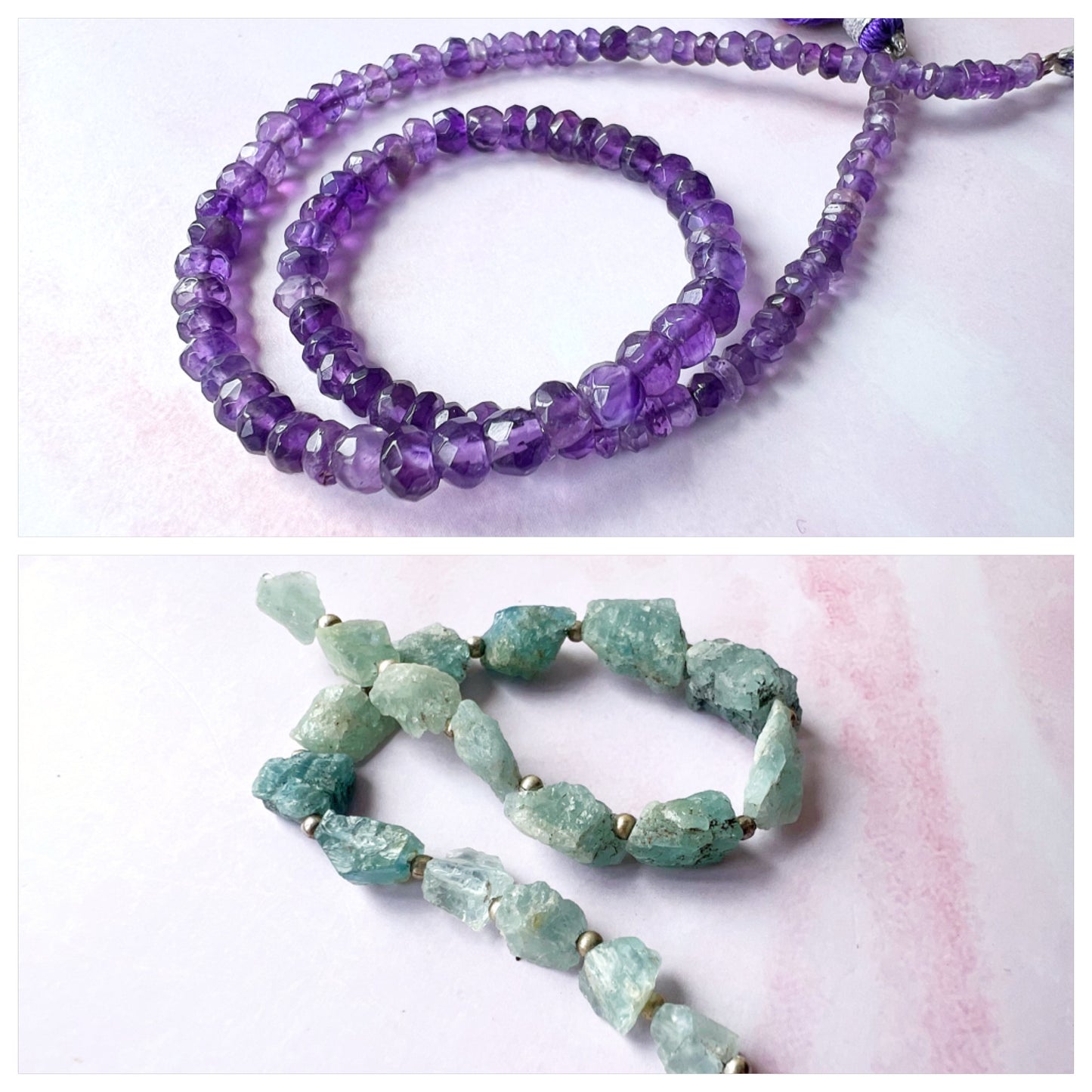 GOLD - Amethyst Customisable bracelets - adjustable