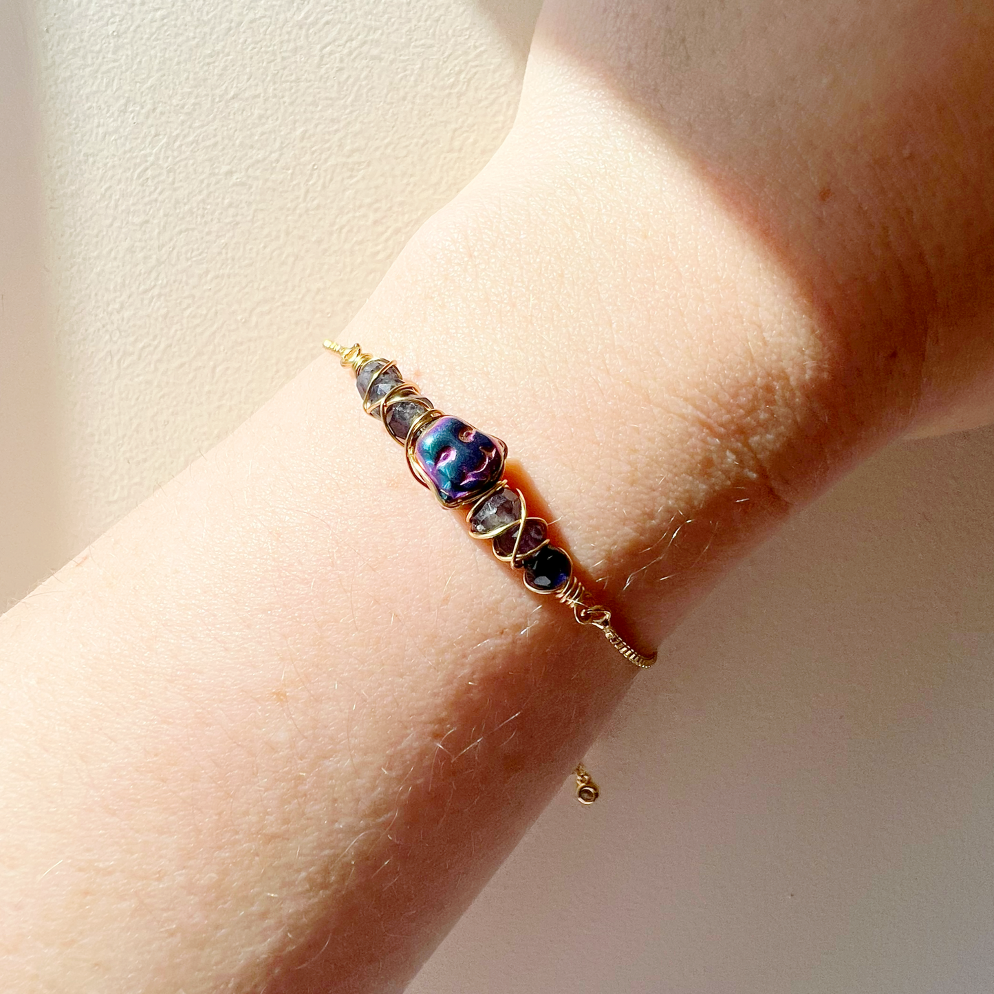 GOLD - Iolite Customisable bracelets