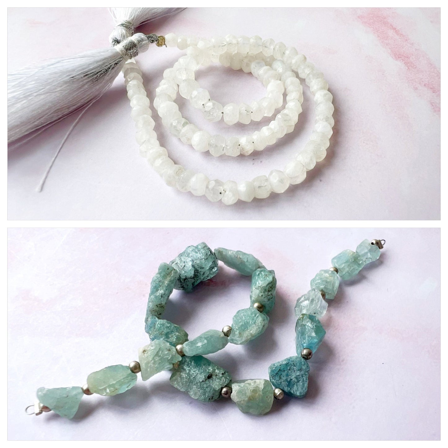 GOLD - Rainbow Moonstone Customisable bracelets