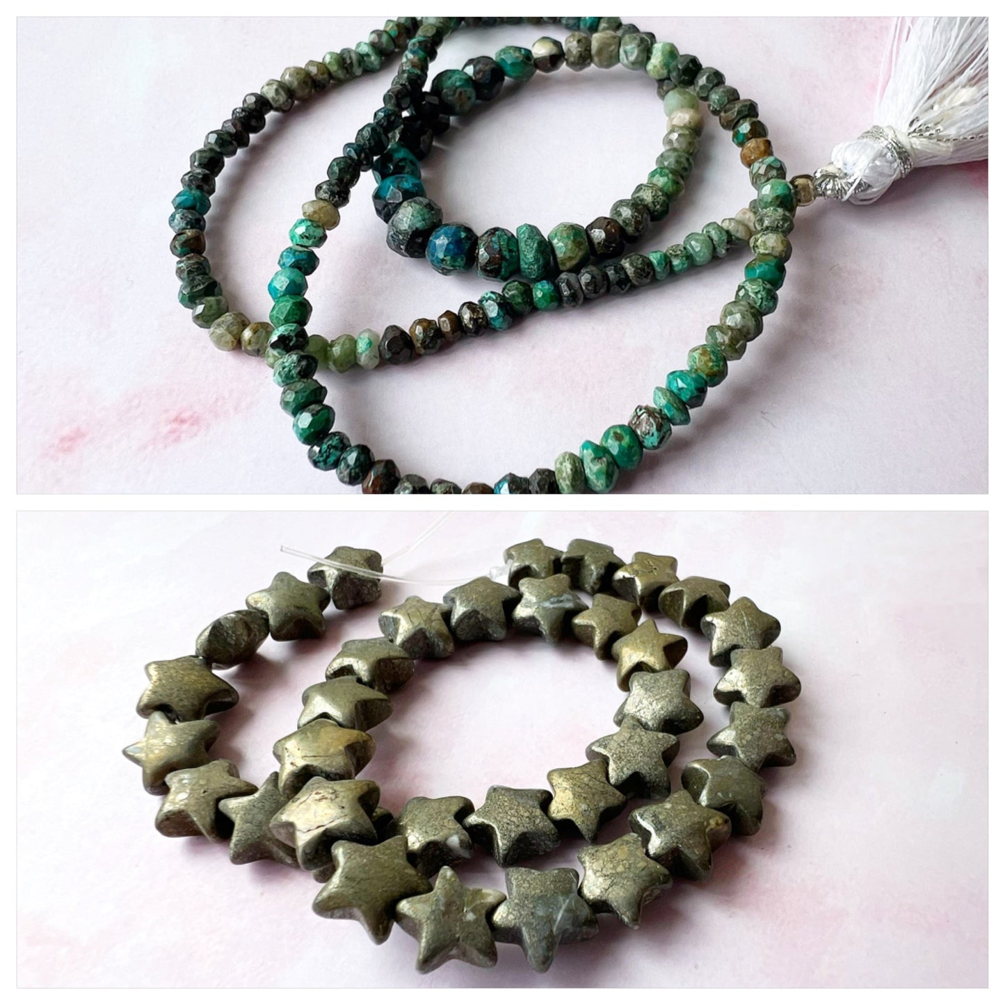 ROSE GOLD - Chrysocolla Customisable bracelets