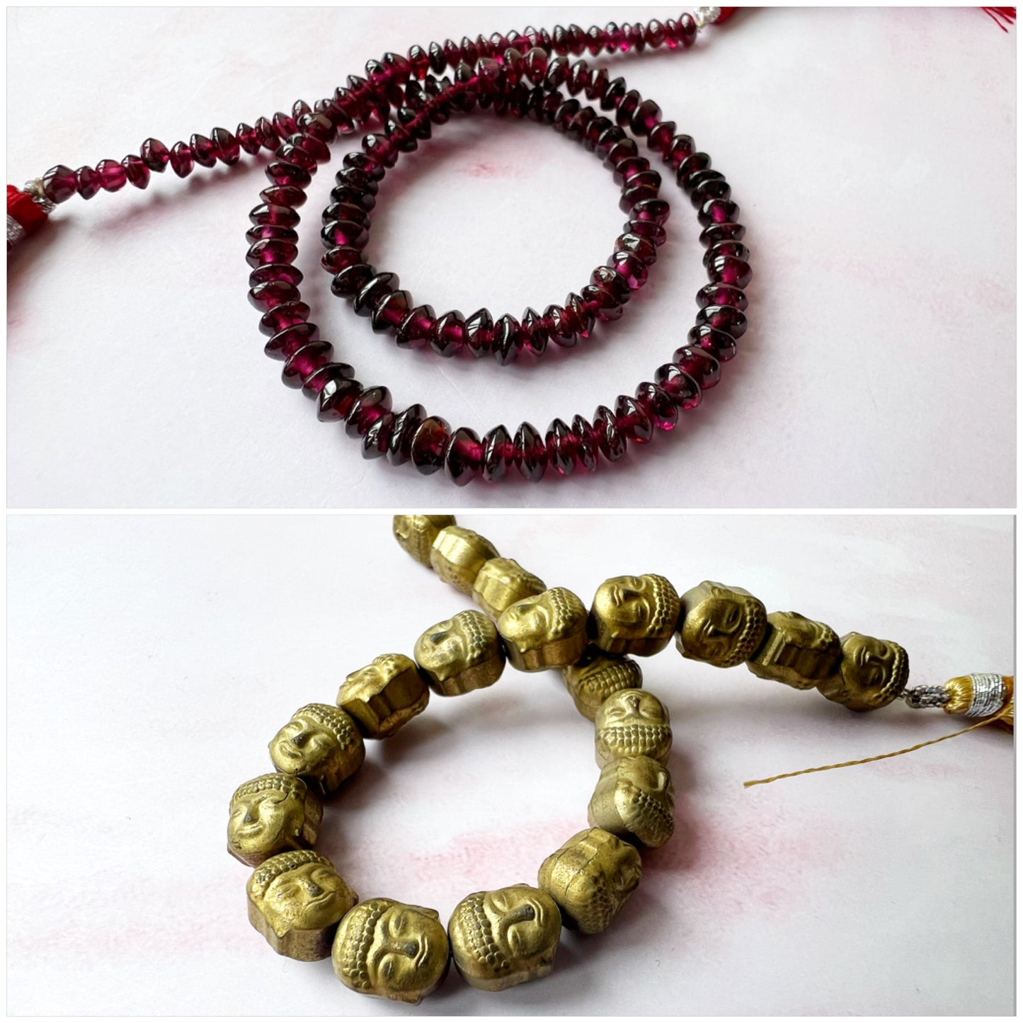 GOLD - Garnet Customisable bracelets