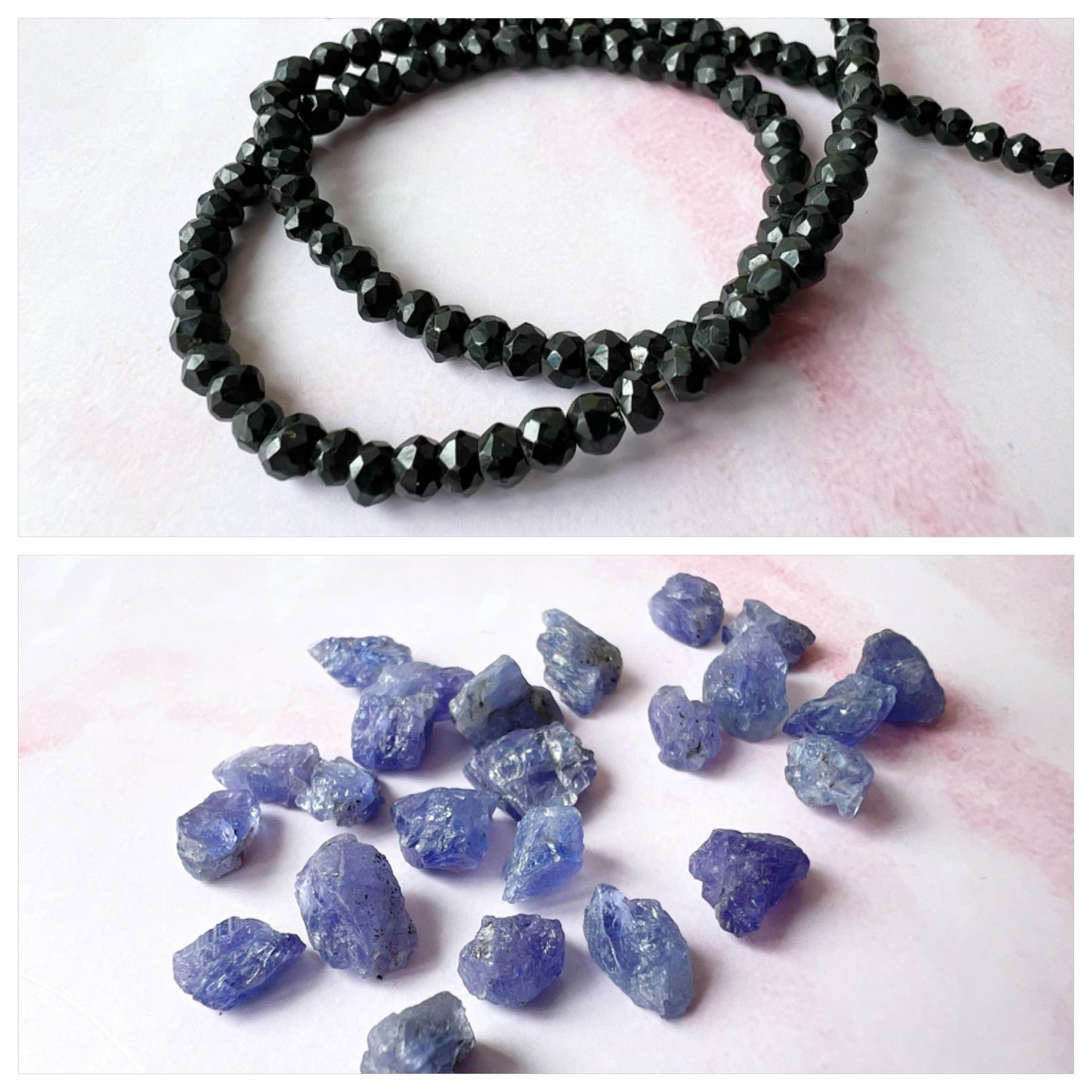 ROSE GOLD - Black Spinel Customisable bracelets